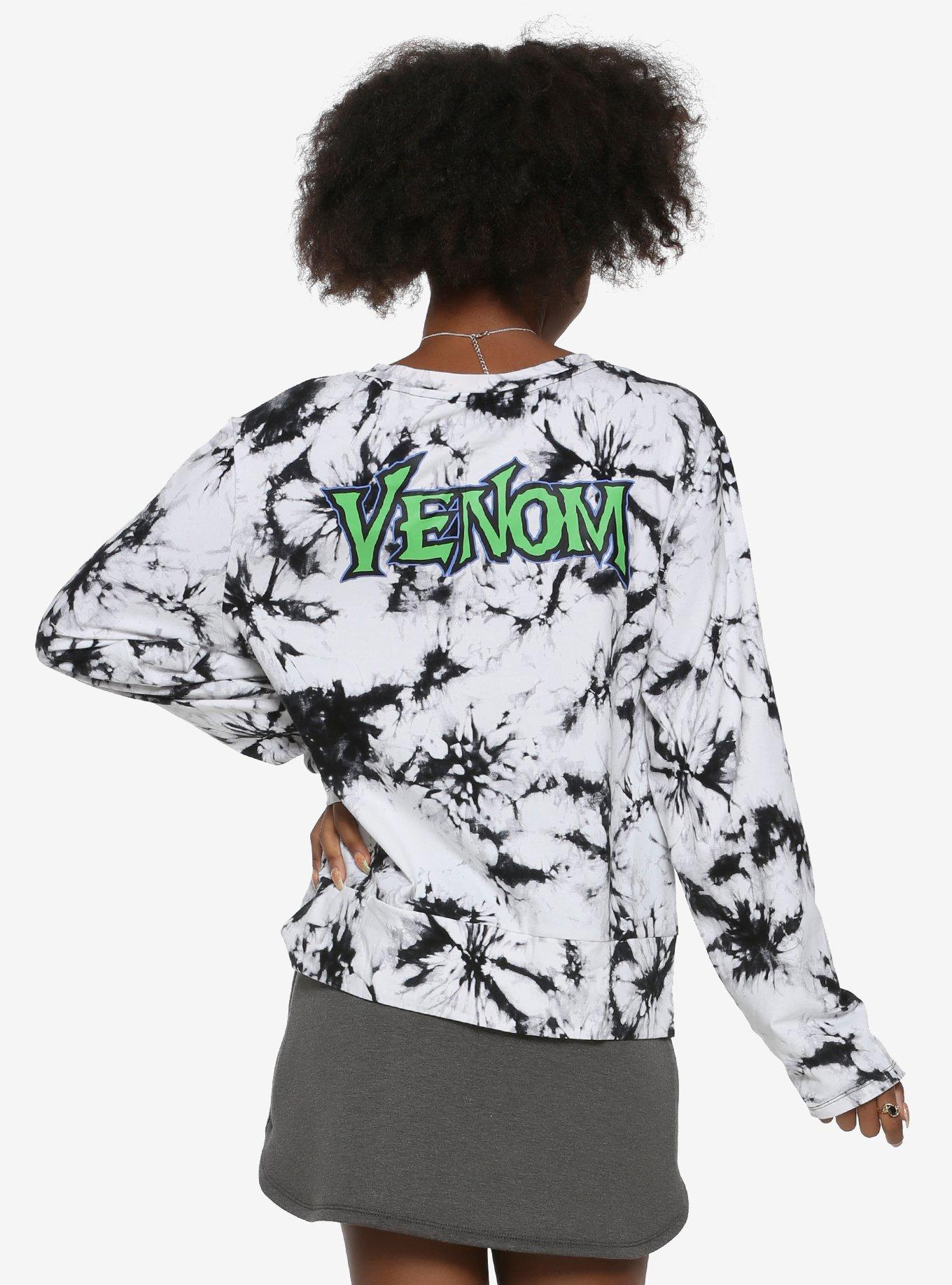 Marvel Venom Symbiote Acid Wash Girls Long-Sleeve T-Shirt, , alternate