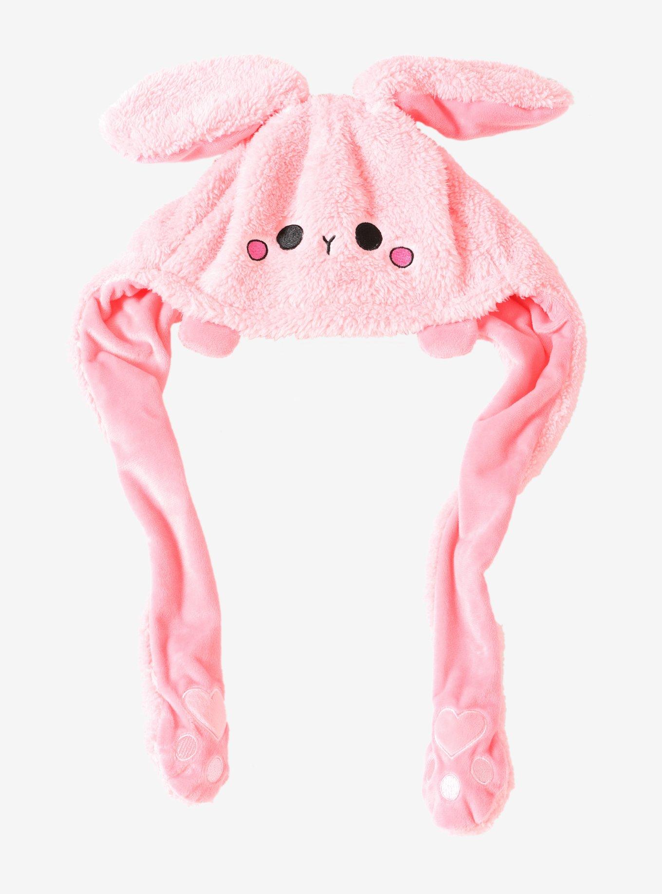 Smoko Pink Bunny Animated Hat, , alternate