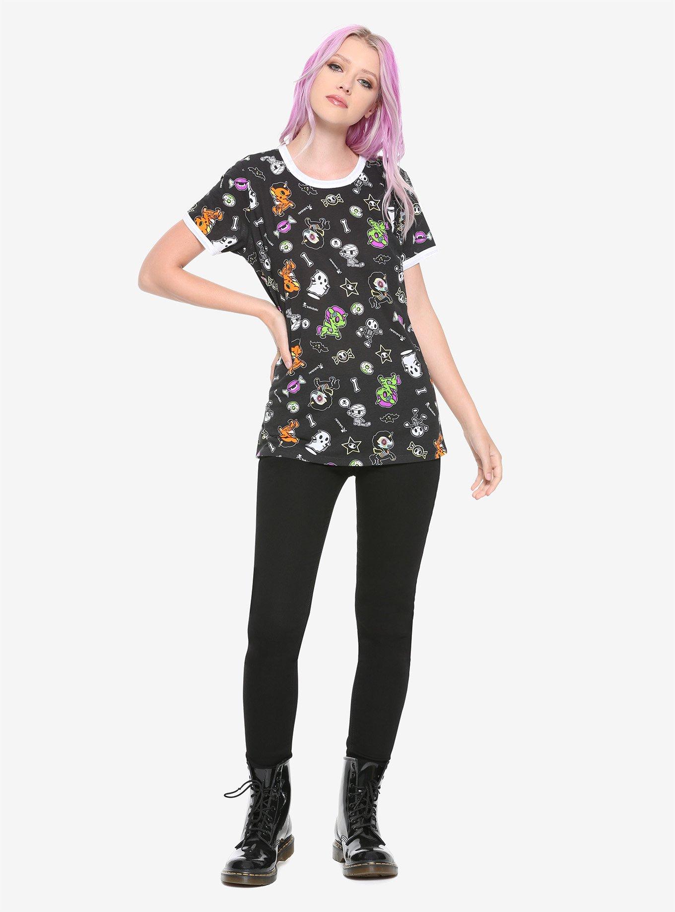 Tokidoki Halloween Girls Ringer T-Shirt, , alternate