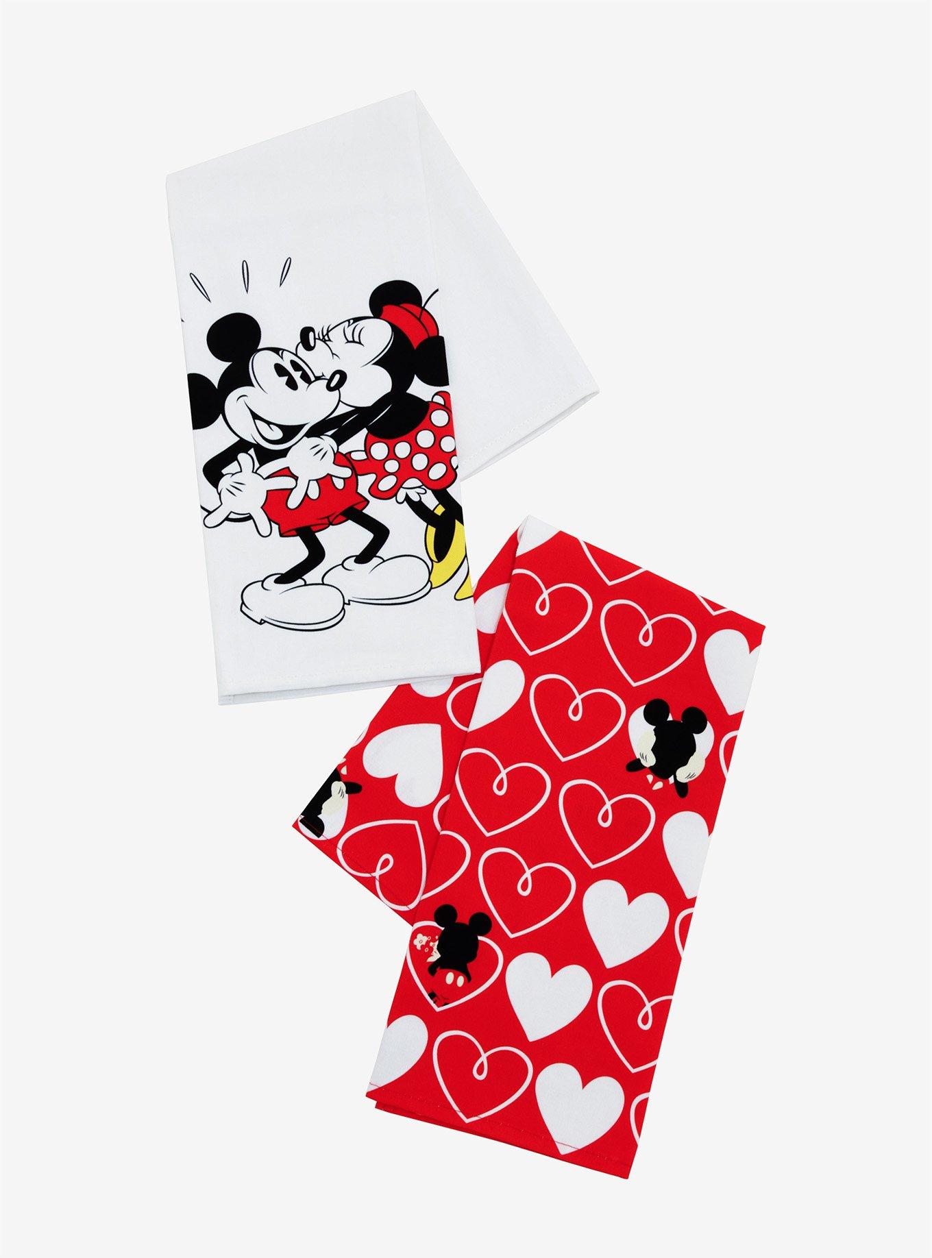 Disney Mickey Mouse And Minnie Mouse Tea Towel Set, , alternate