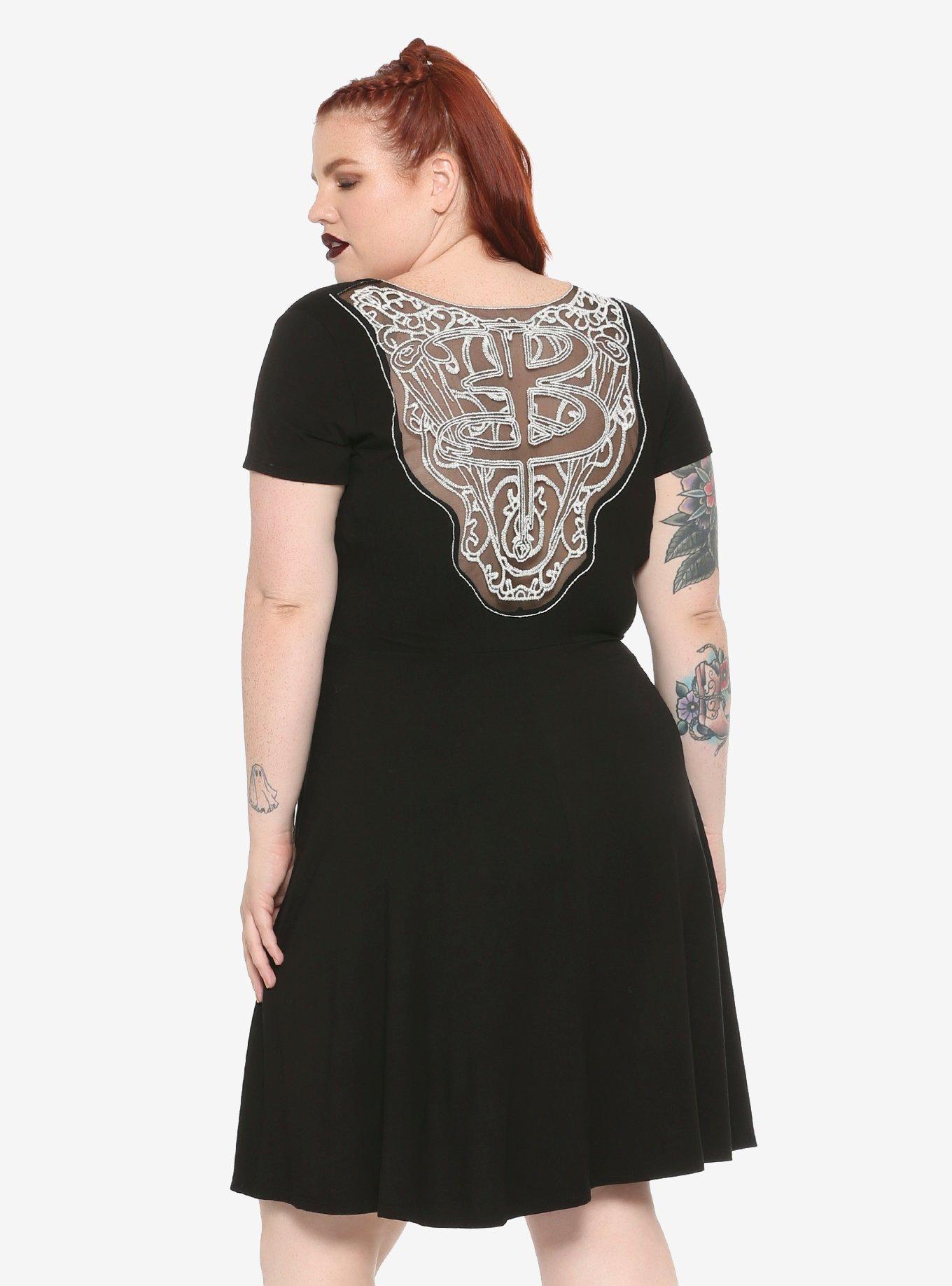 Buffy The Vampire Slayer Crochet Back Dress Plus Size, , alternate