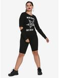BlackCraft Wear Black Eat Pizza Long-Sleeve Girls T-Shirt Plus Size, , alternate