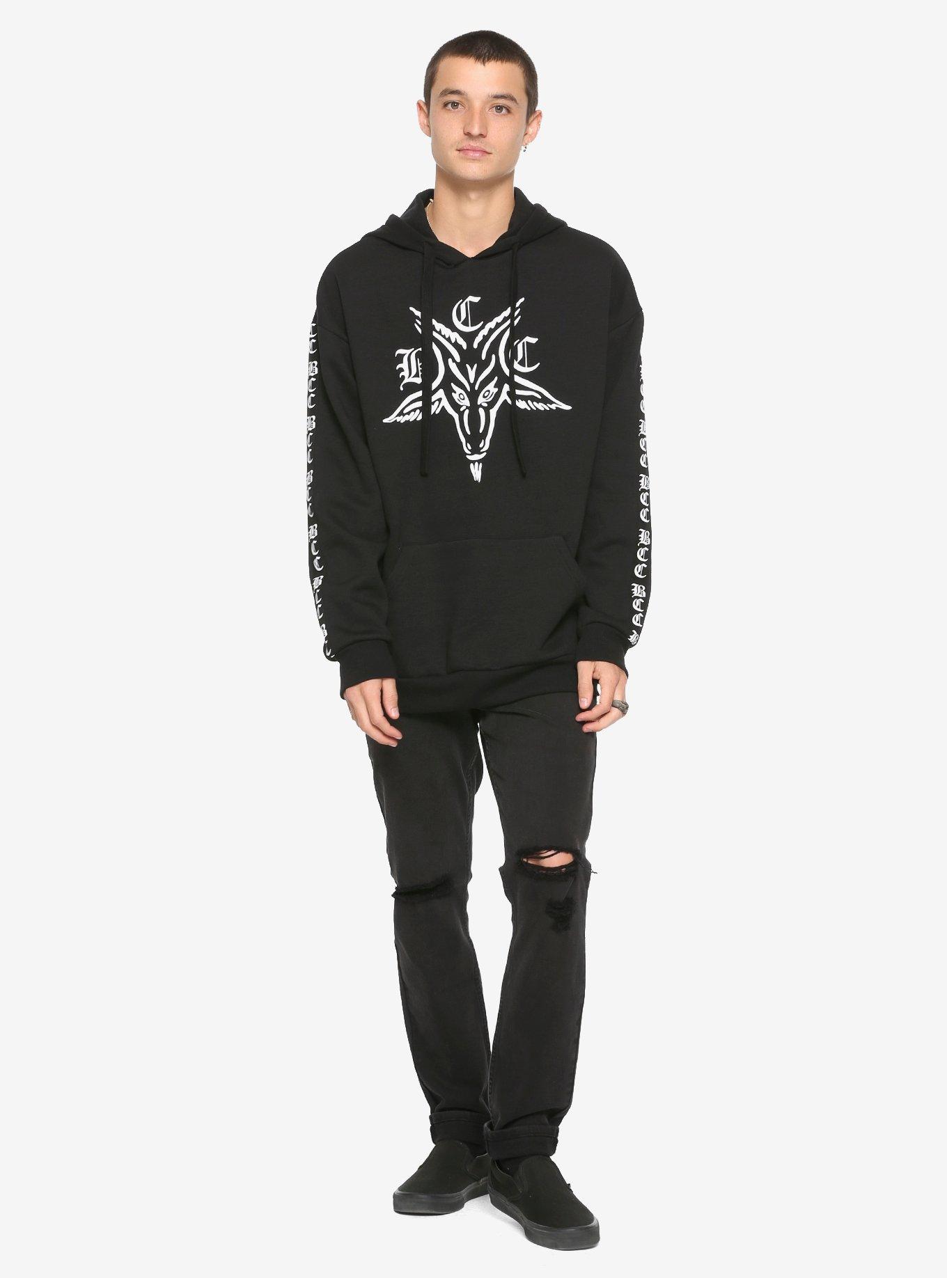 BlackCraft Baphomet BBC Hoodie, BLACK, alternate
