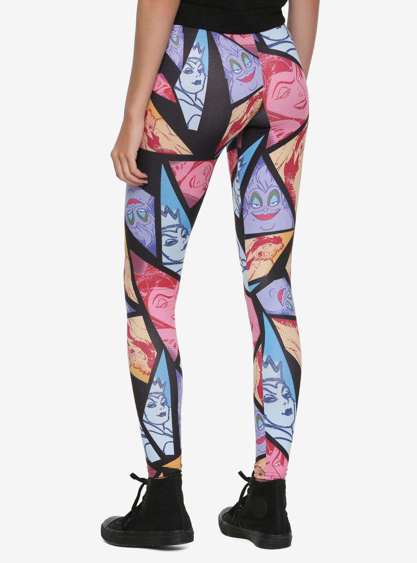 Disney Villains Pop Art Leggings, MULTI COLOR, alternate