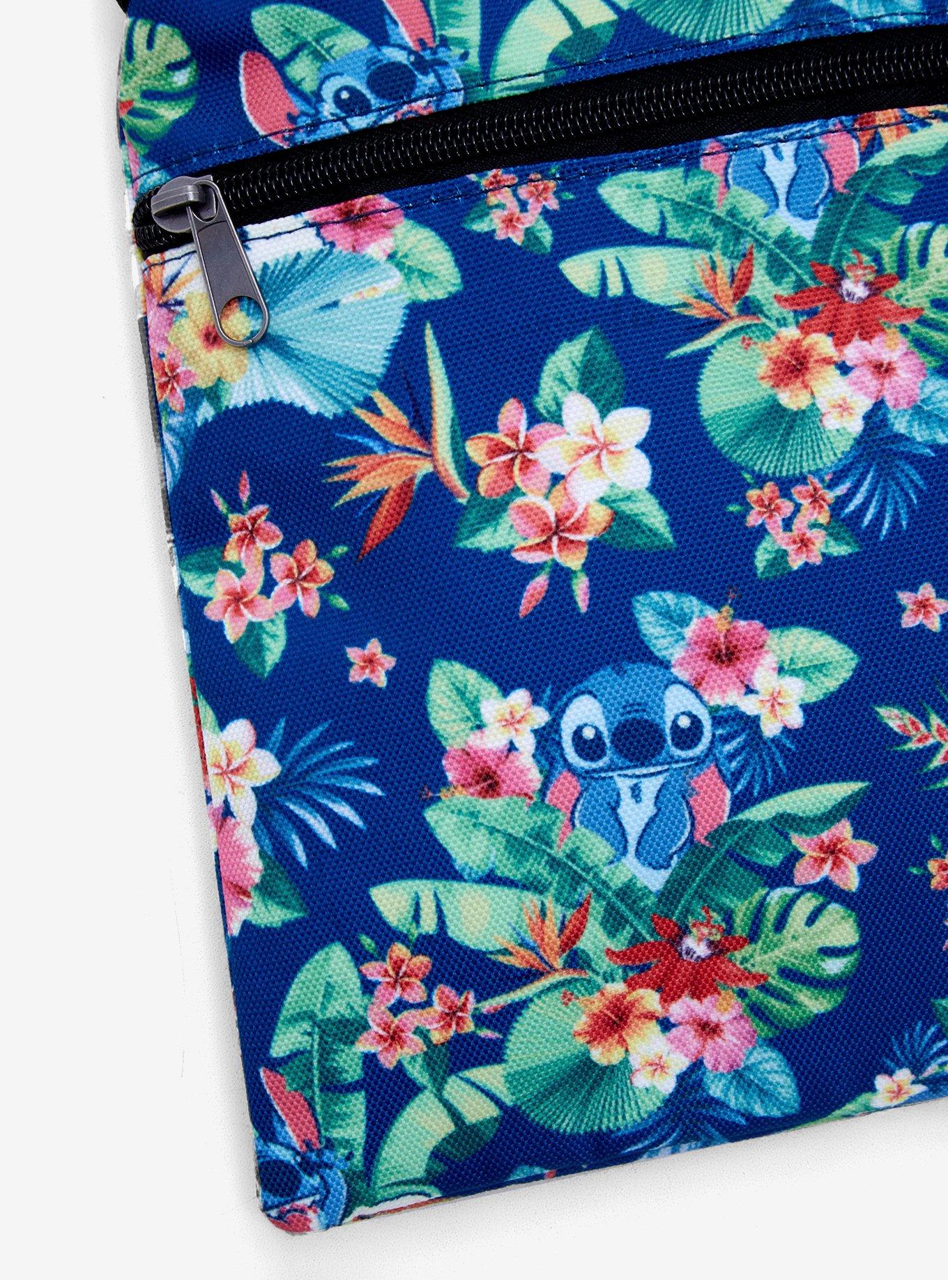 Loungefly Disney Lilo & Stitch Floral Passport Crossbody Bag, , alternate