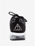 Harry Potter Deathly Hallows Athletic Sneakers, BLACK-WHITE, alternate