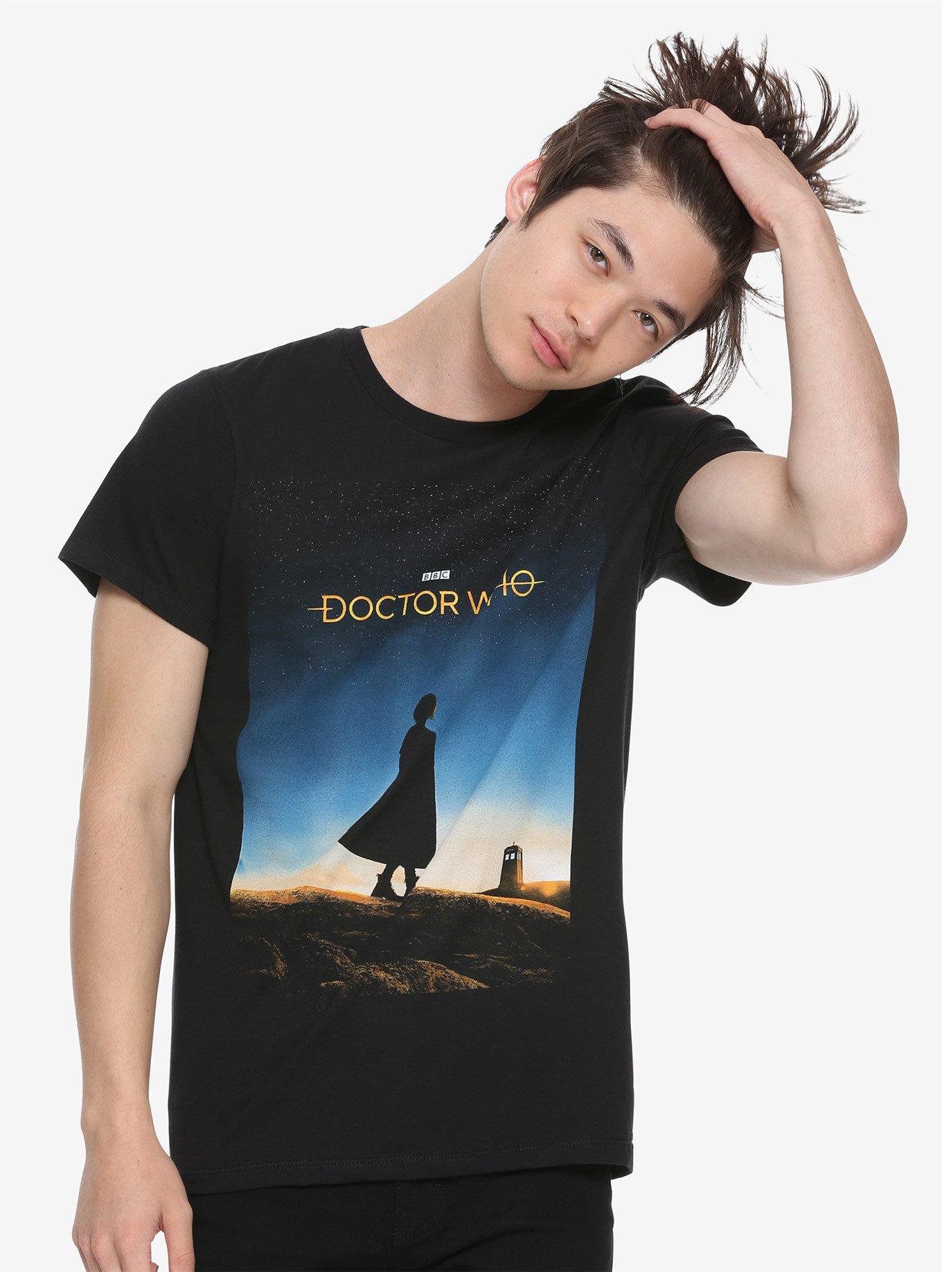 Doctor Who Hilltop Photo T-Shirt Hot Topic Exclusive, BLACK, alternate