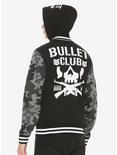 New Japan Pro-Wrestling Bullet Club Camo Hooded Varsity Jacket, , alternate