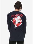 Naruto Shippuden Sasuke Long-Sleeve T-Shirt Hot Topic Exclusive, NAVY, alternate