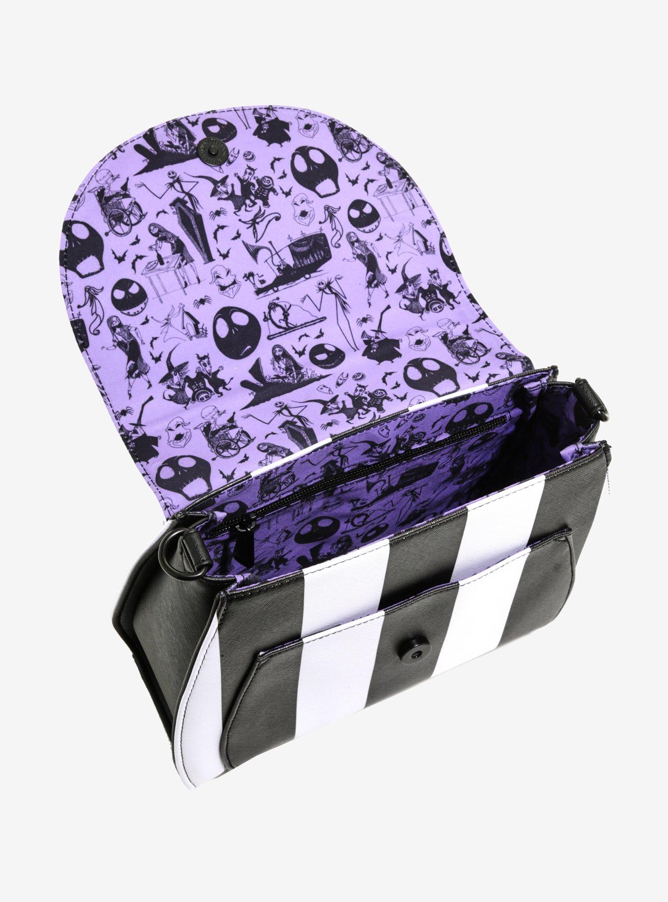 Loungefly The Nightmare Before Christmas Striped Crossbody Bag, , alternate