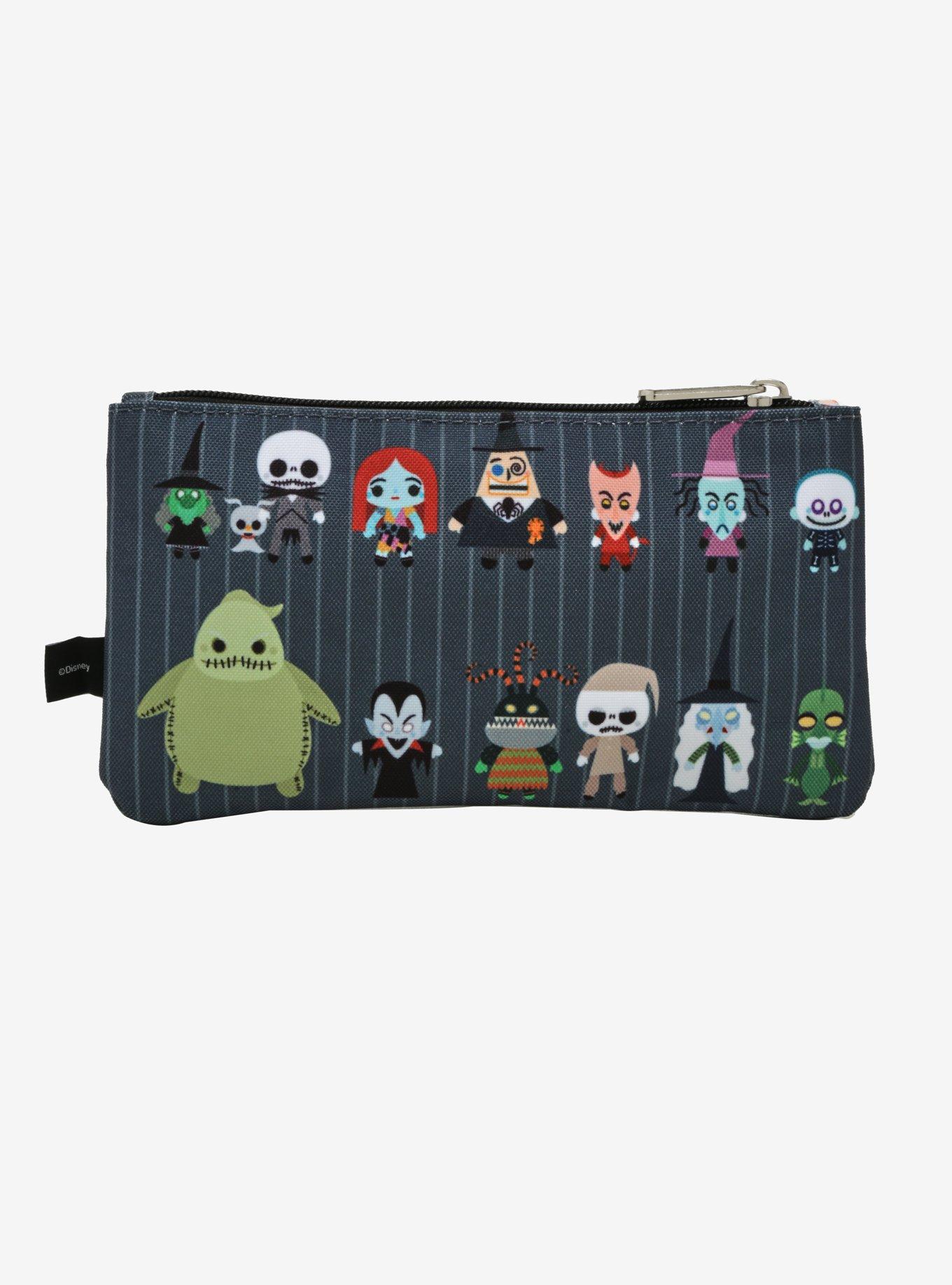 Loungefly The Nightmare Before Christmas Pinstripe Pencil Case, , alternate