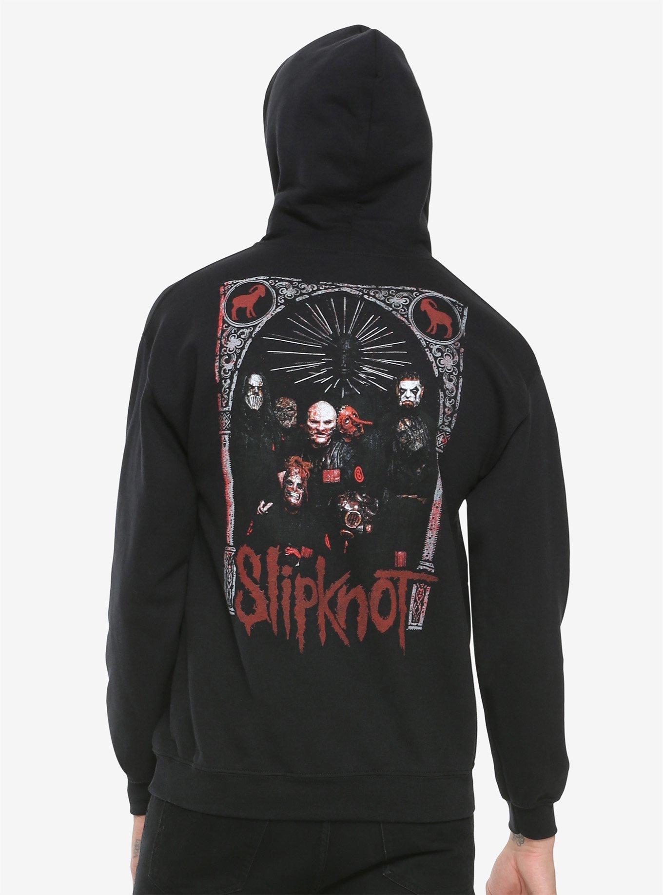 Slipknot Group Portrait Black Hoodie, , alternate