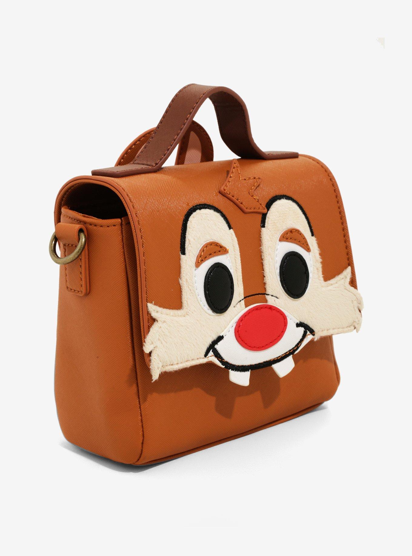 Loungefly, Bags, Loungefly Disney Chip N Dale Acorn Aop Passport  Crossbody Bag Handbag New