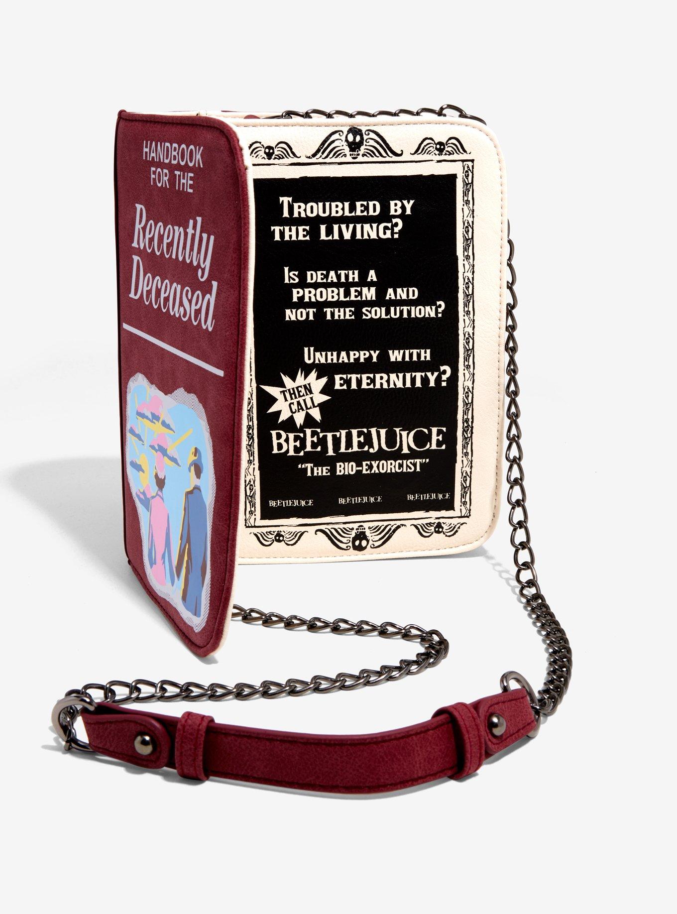 Beetlejuice Handbook For The Recently Deceased Crossbody Purse - BoxLunch Exclusive, , alternate