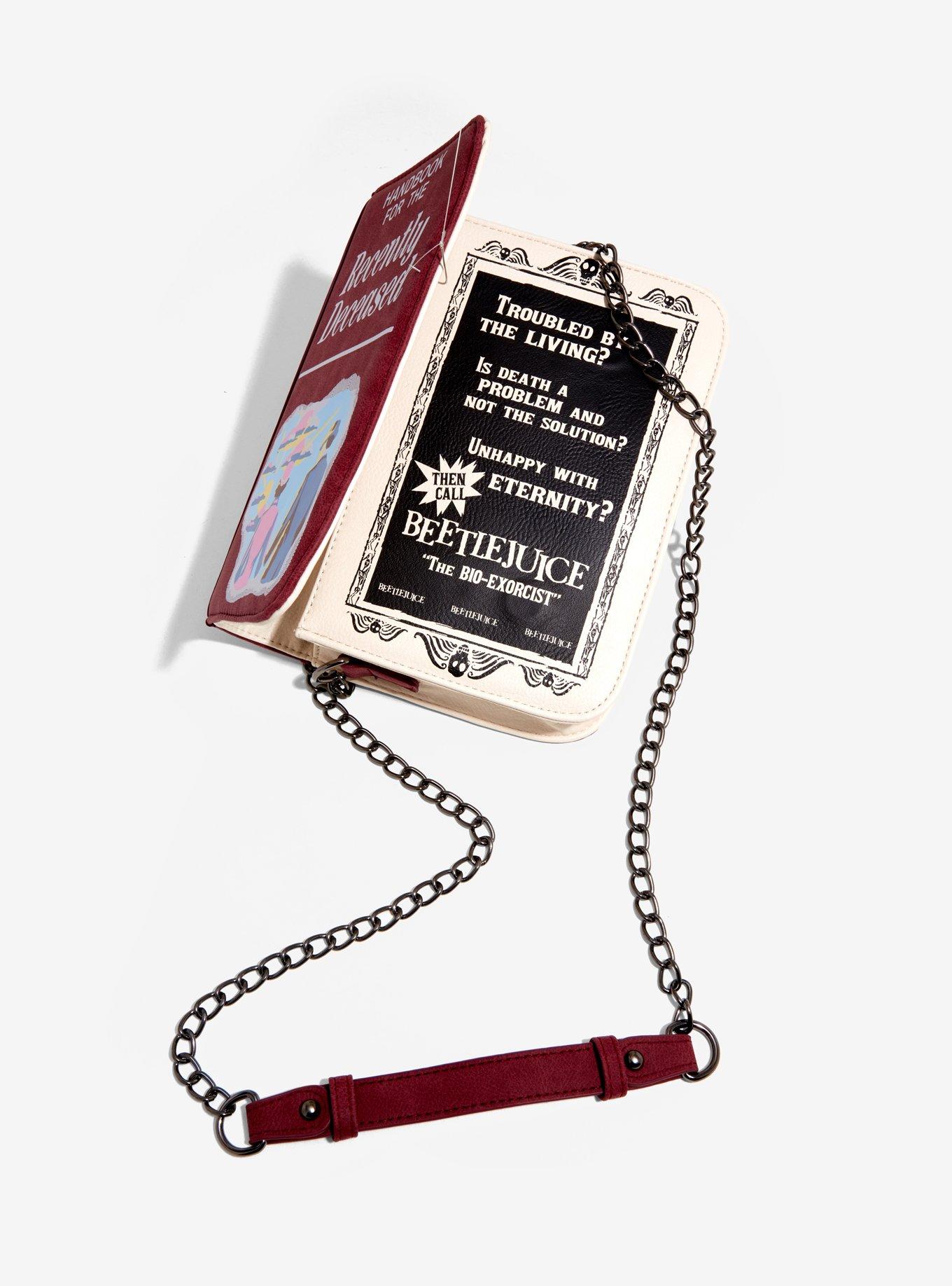 Beetlejuice Handbook For The Recently Deceased Crossbody Purse - BoxLunch Exclusive, , alternate