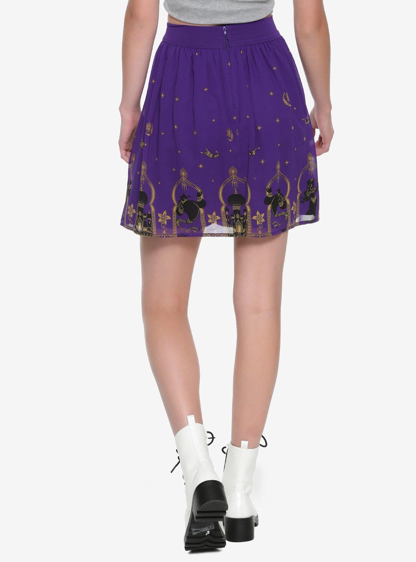 Disney Aladdin Agrabah Border Print Chiffon Skirt, , alternate