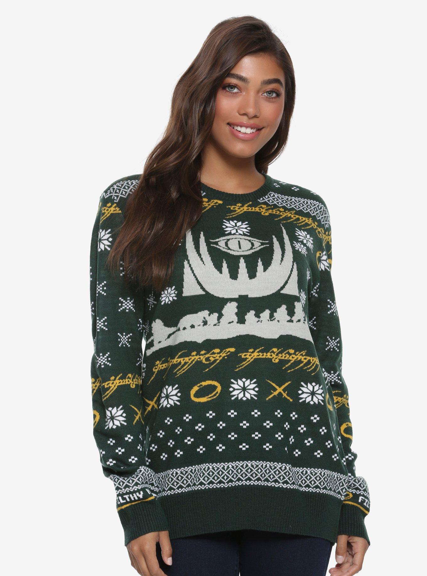 The Lord Of The Rings Holiday Sweater - BoxLunch Exclusive, , alternate