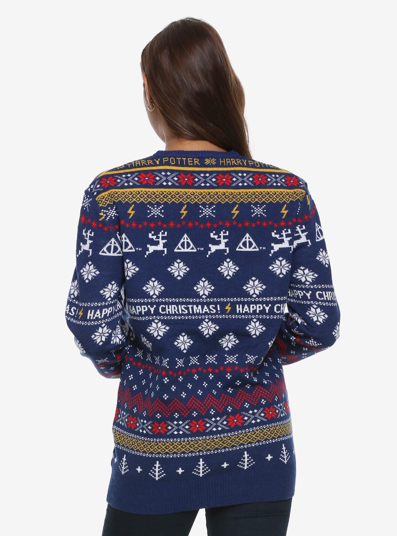 Harry Potter Hogwarts Holiday Sweater - BoxLunch Exclusive, , alternate