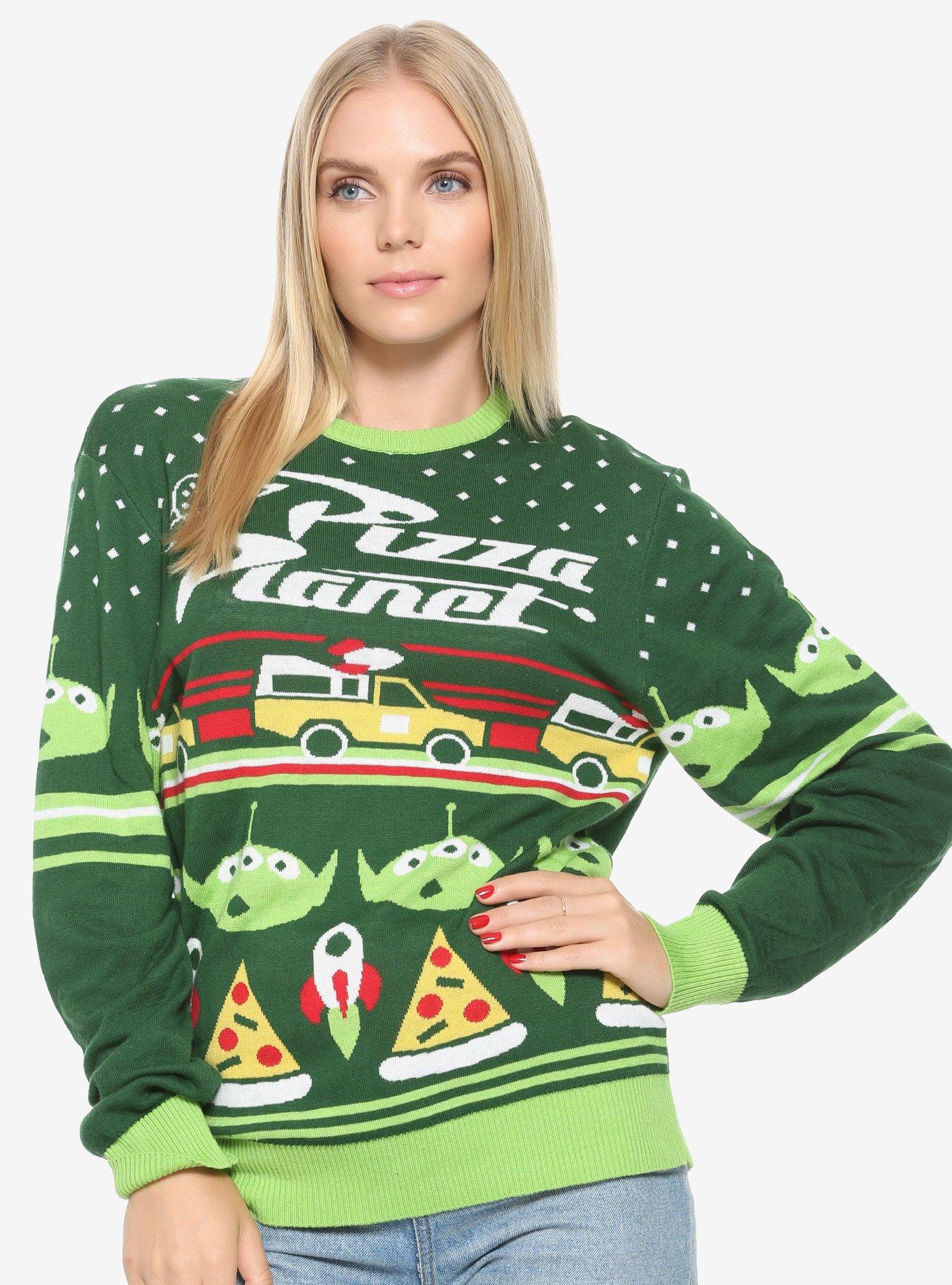 Disney Pixar Toy Story Pizza Planet Holiday Sweater - BoxLunch Exclusive, , alternate