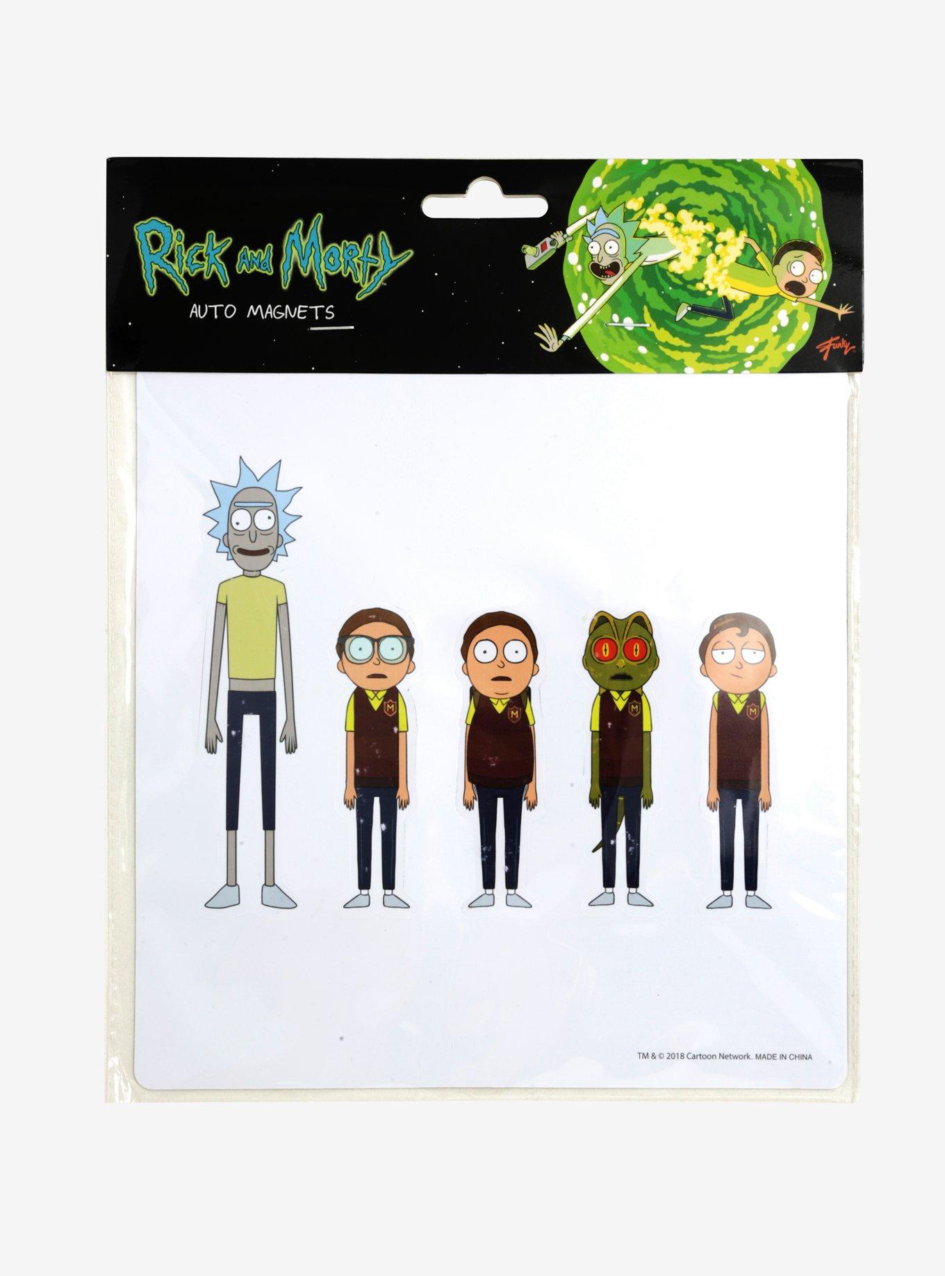 Rick And Morty Car Magnet Set, , alternate