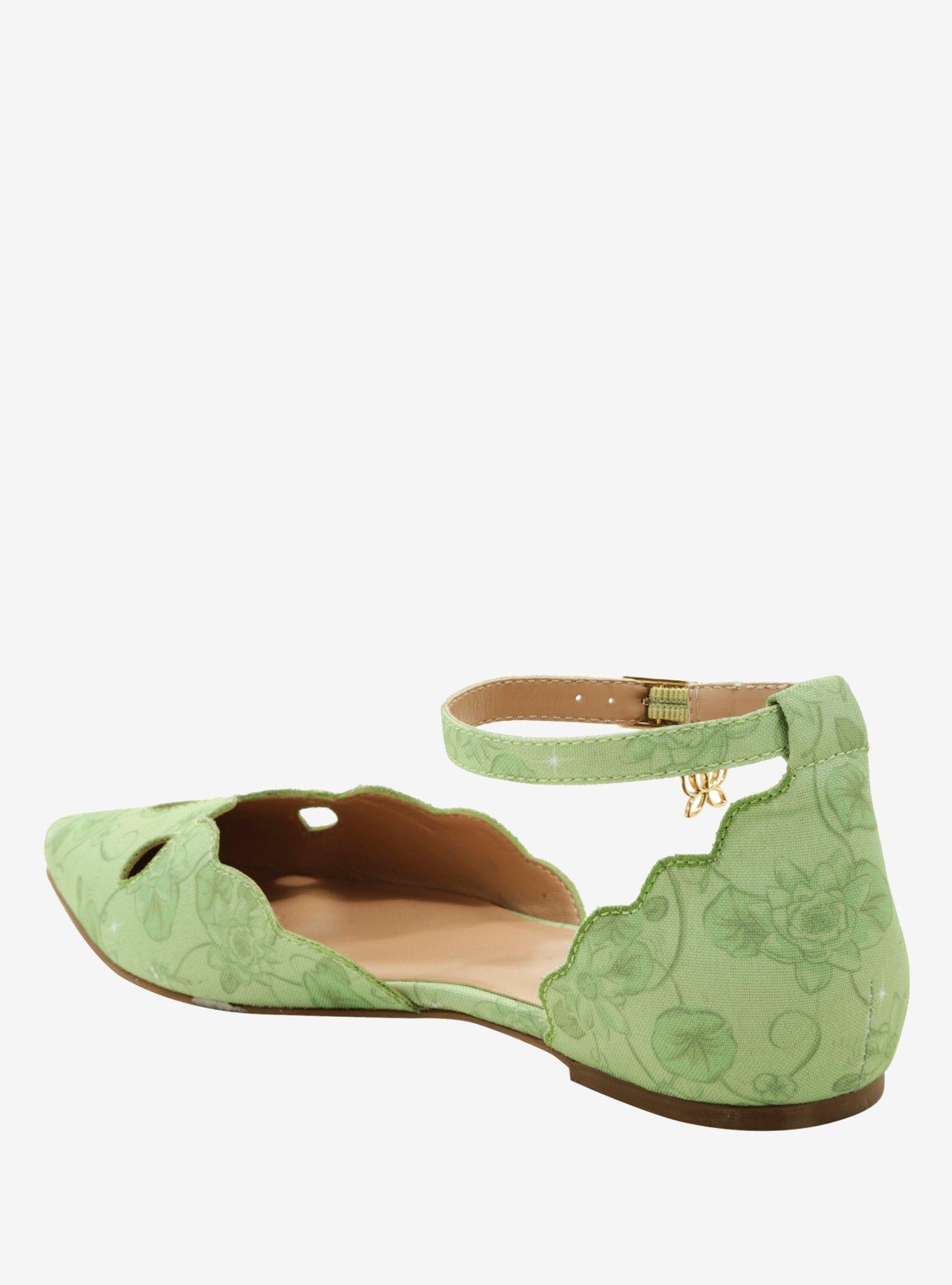 Destination Disney The Princess And The Frog Tiana Green Floral Sandals, , alternate