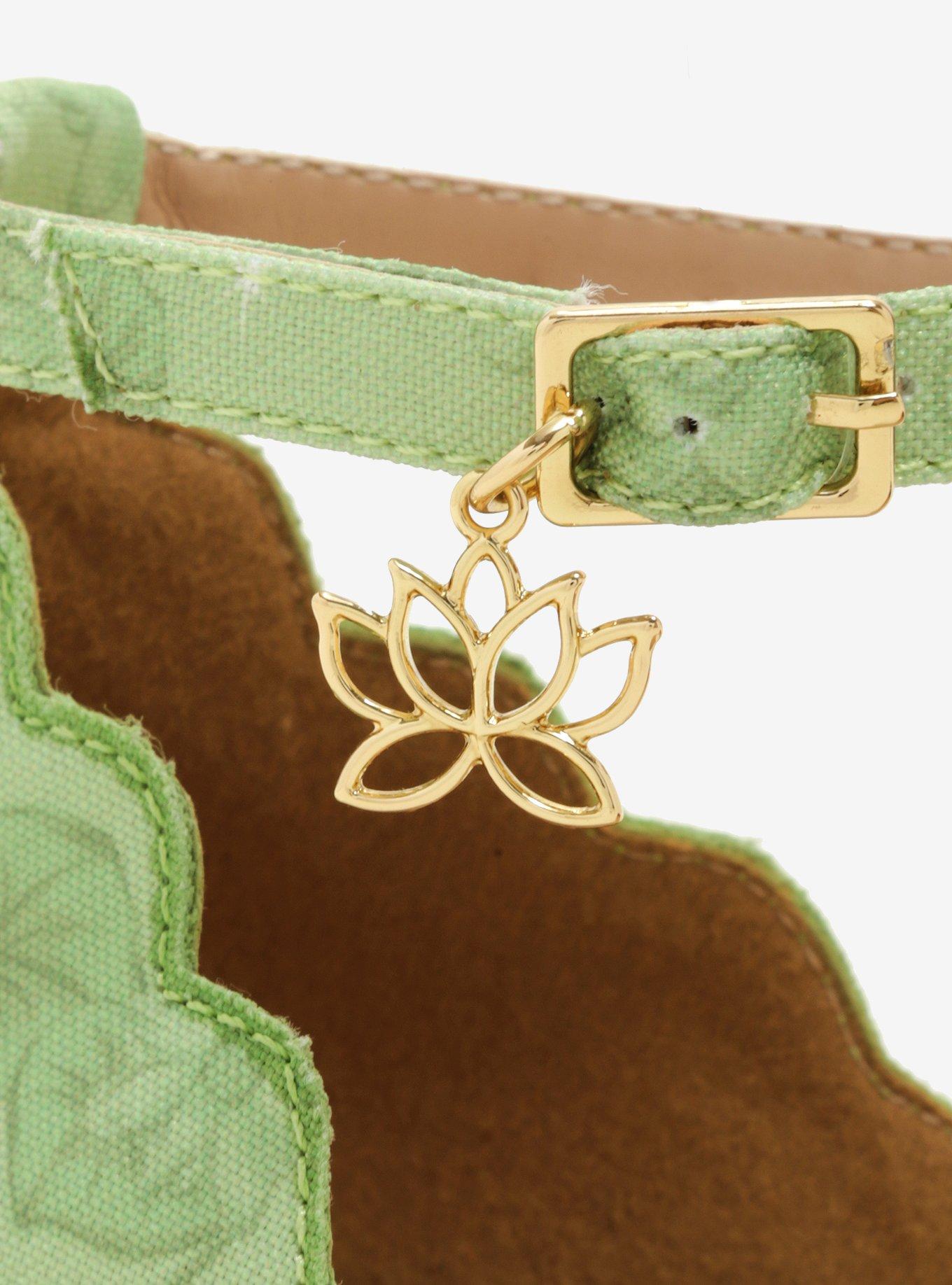 Destination Disney The Princess And The Frog Tiana Green Floral Sandals, , alternate