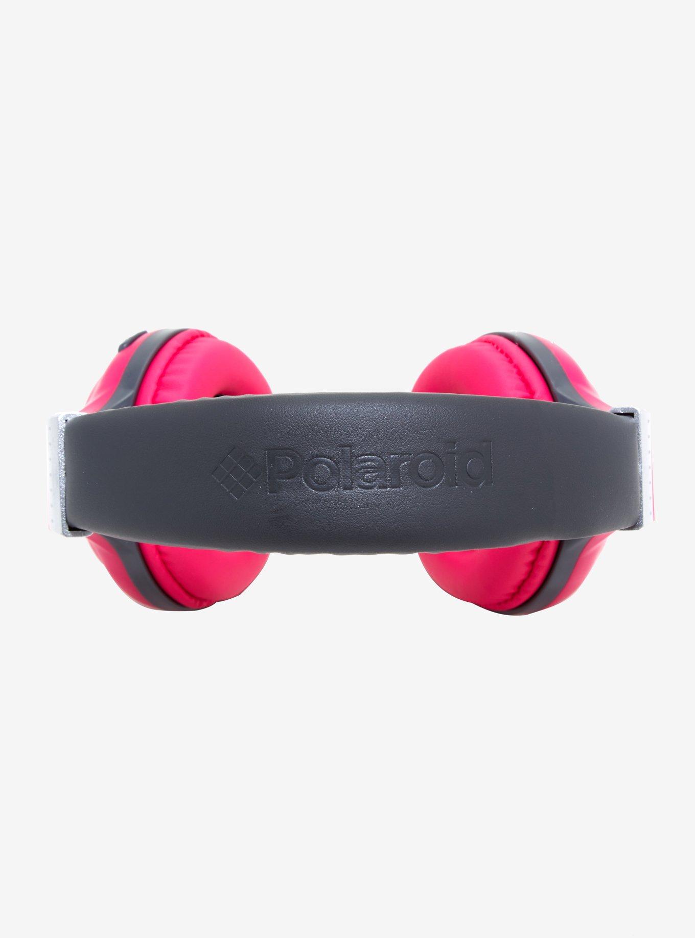 Polaroid Pink Bluetooth Headphones, , alternate
