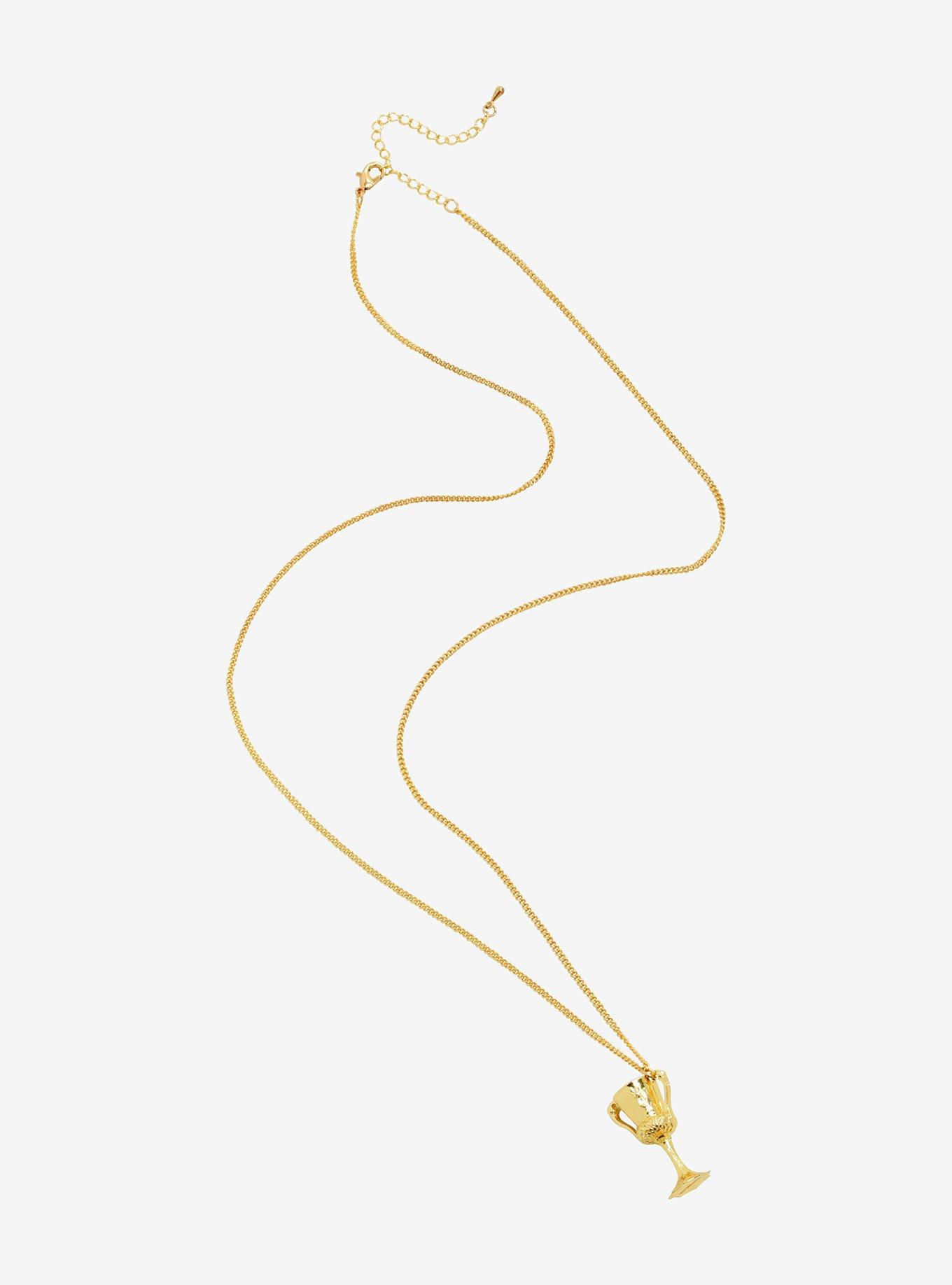 Harry Potter Helga Hufflepuff's Cup Horcrux Necklace - BoxLunch Exclusive, , alternate
