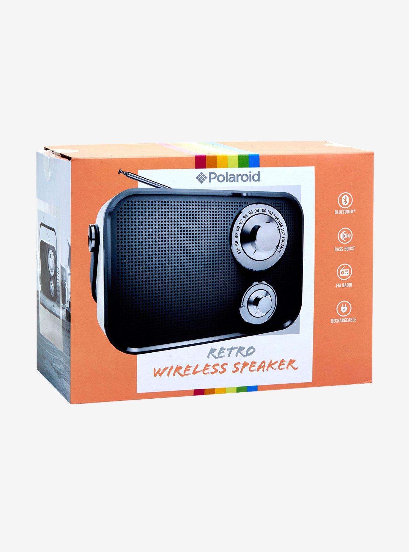 Polaroid Black Retro Wireless Bluetooth Speaker, , alternate