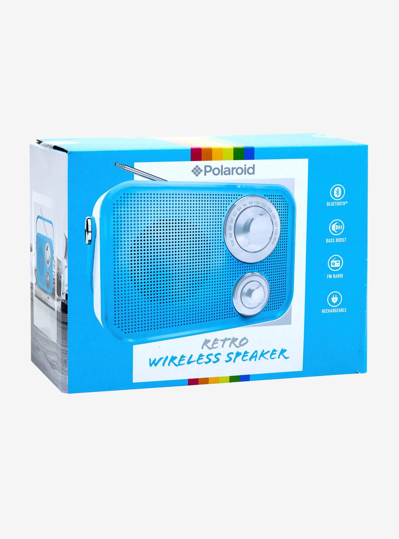 Polaroid Blue Retro Wireless Bluetooth Speaker, , alternate