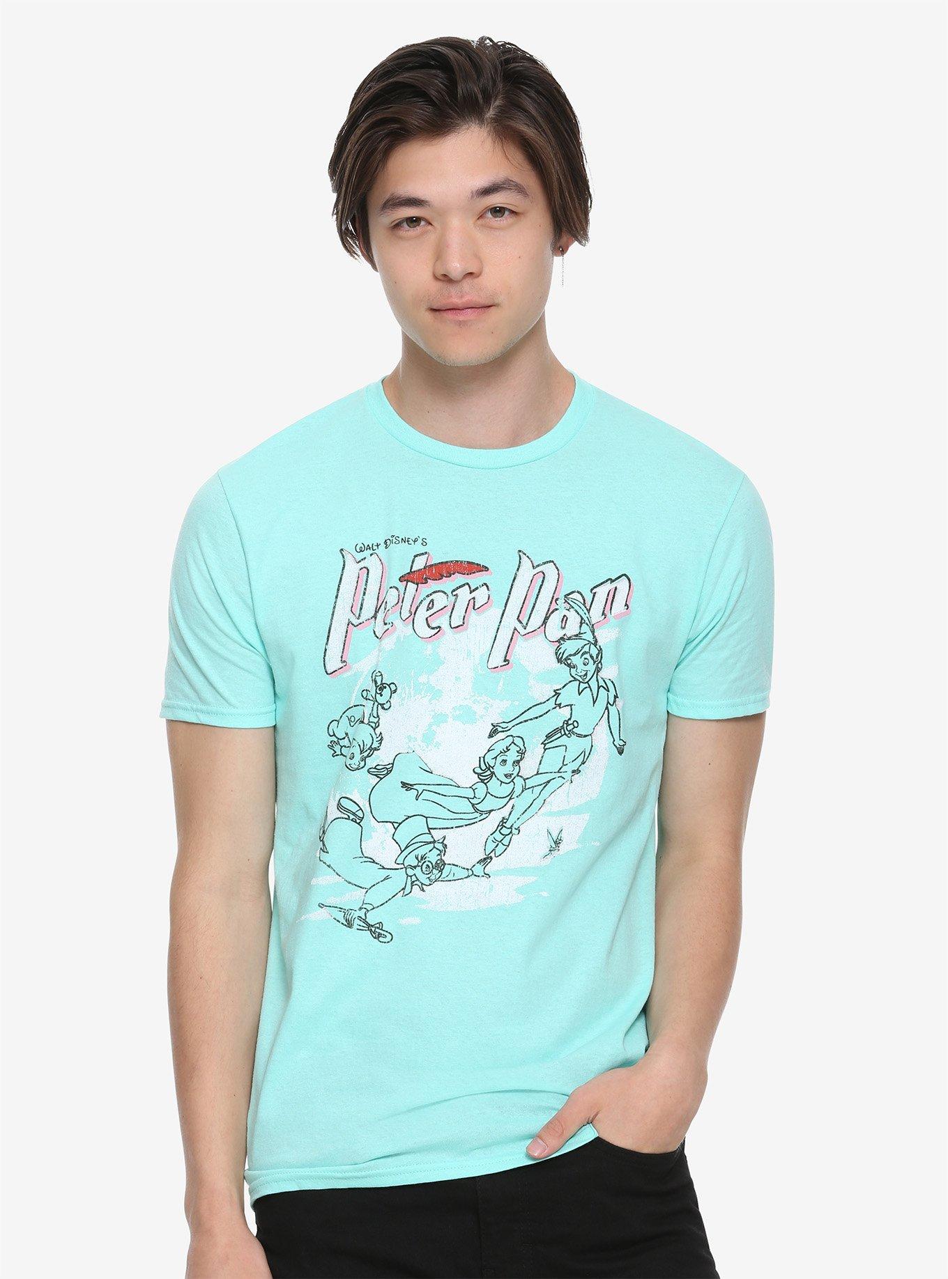 Disney Peter Pan Retro Line Drawing T-Shirt Hot Topic Exclusive, , alternate