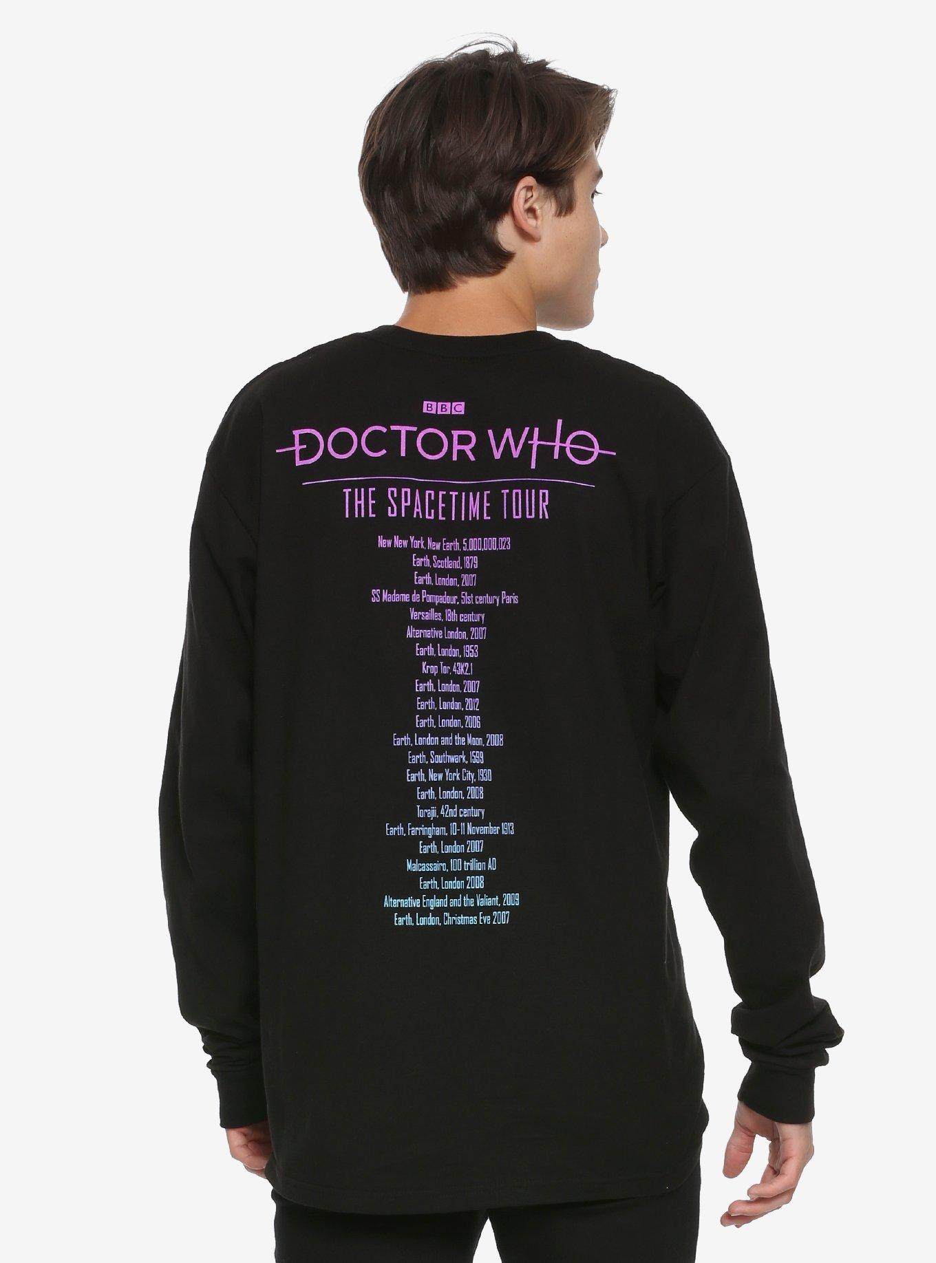 Doctor Who The Spacetime Tour Long-Sleeve T-Shirt Hot Topic Exclusive, , alternate