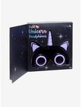 Purple & Black LED Unicorn Headphones, , alternate