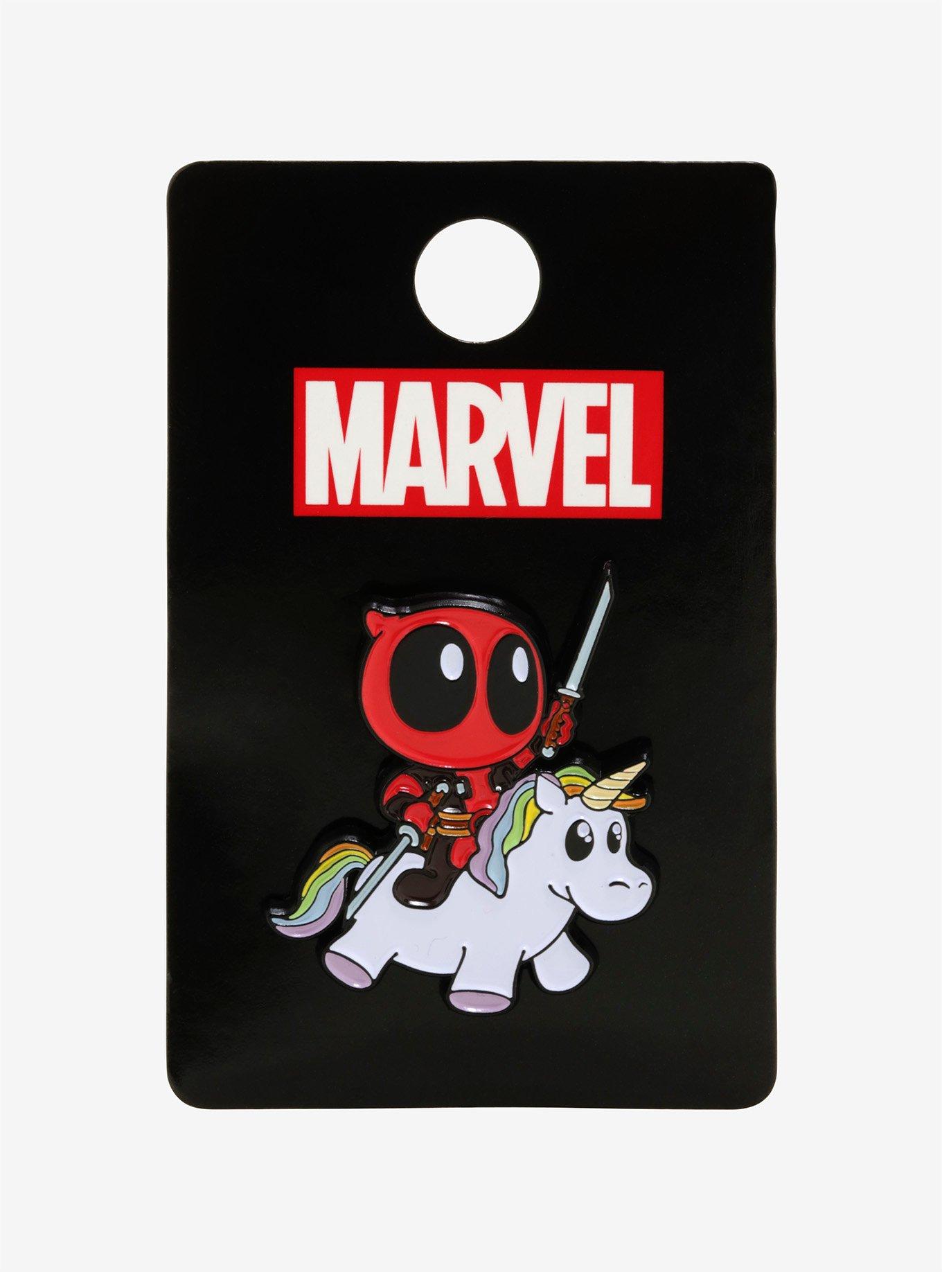 Marvel Deadpool Unicorn Enamel Pin, , alternate