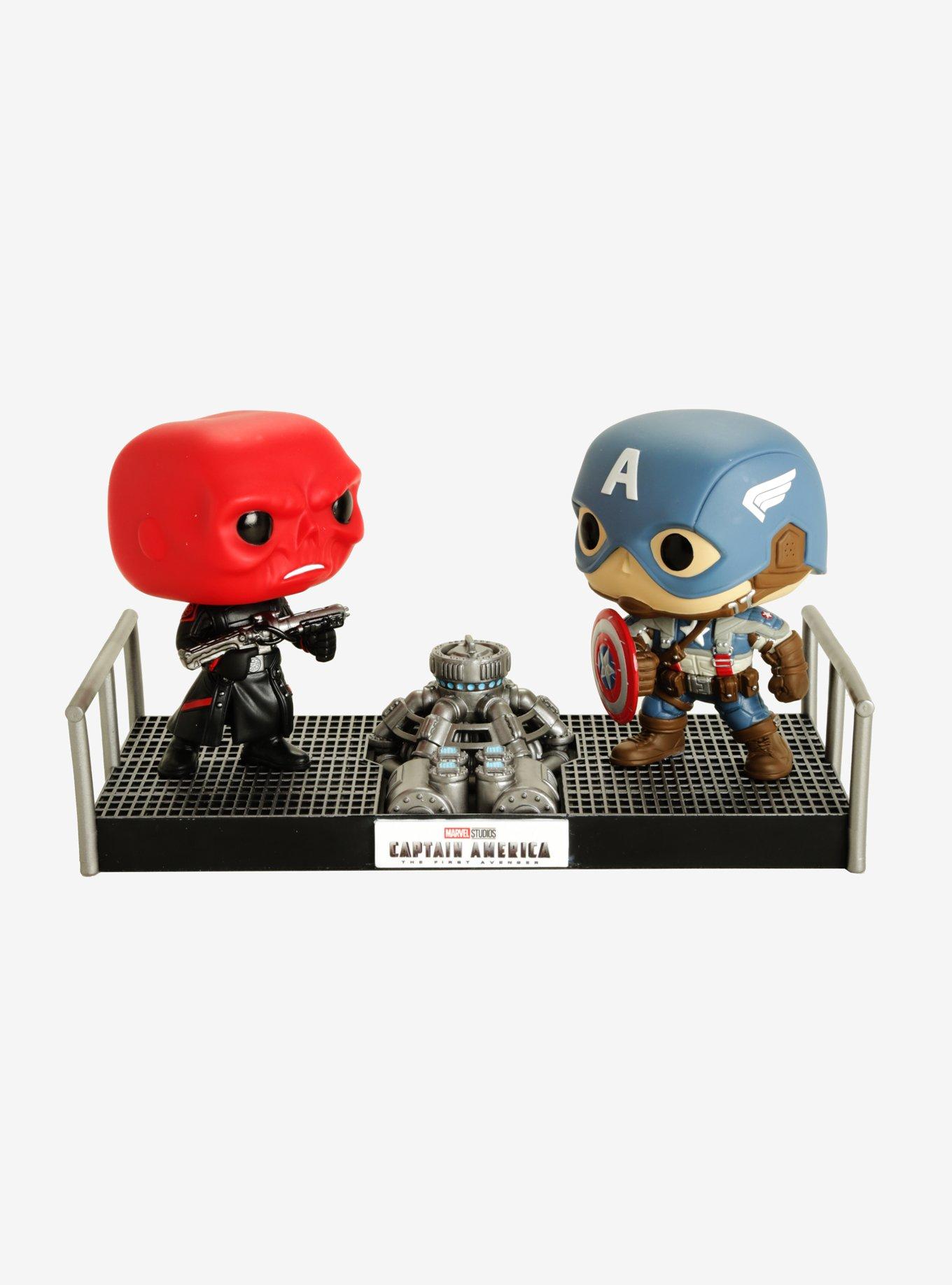 Funko Marvel Studios The First Ten Years Pop! Red Skull Vs. Captain America Movie Moments Vinyl Collectibles, , alternate