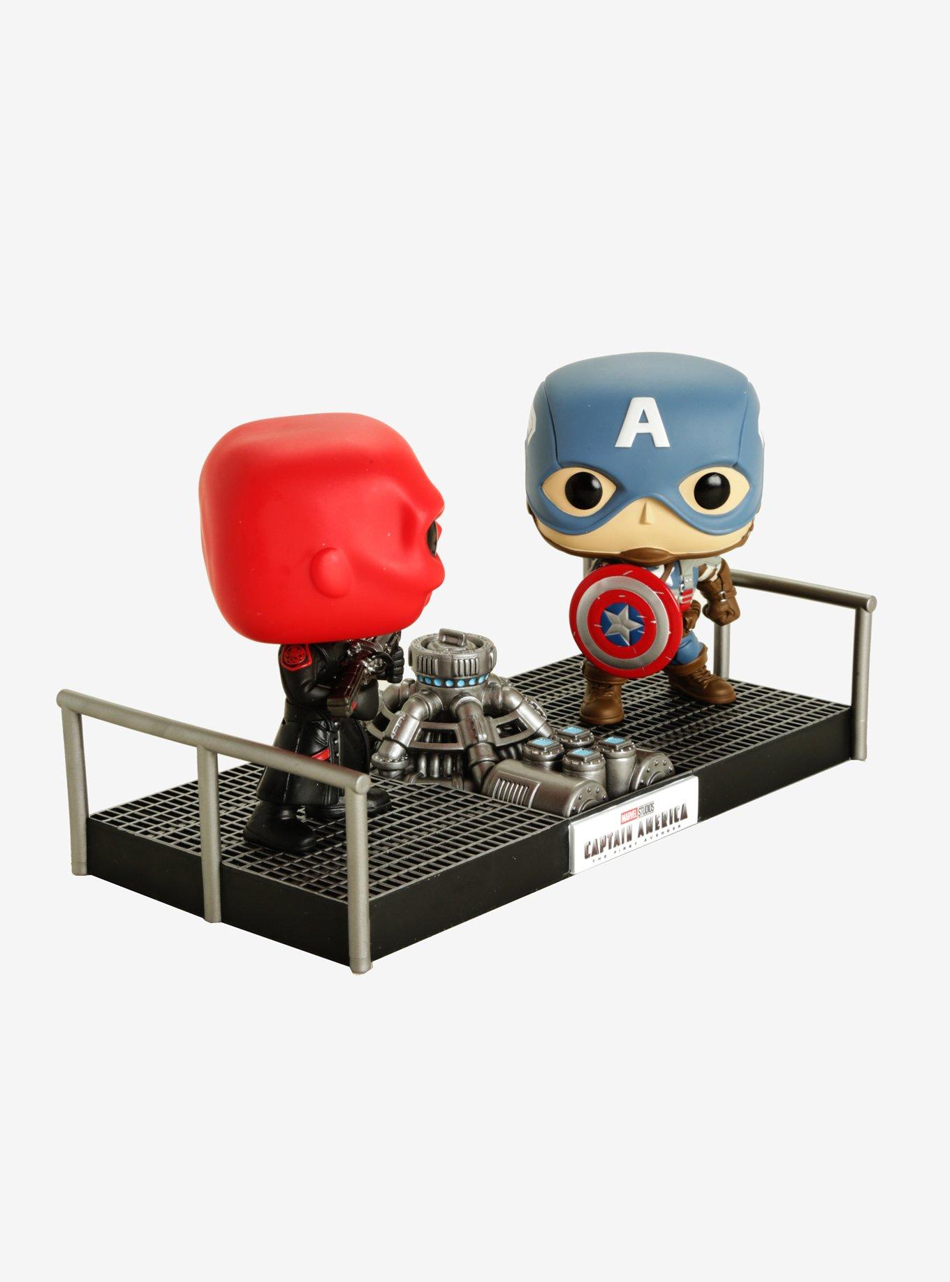 Funko Marvel Studios The First Ten Years Pop! Red Skull Vs. Captain America Movie Moments Vinyl Collectibles, , alternate