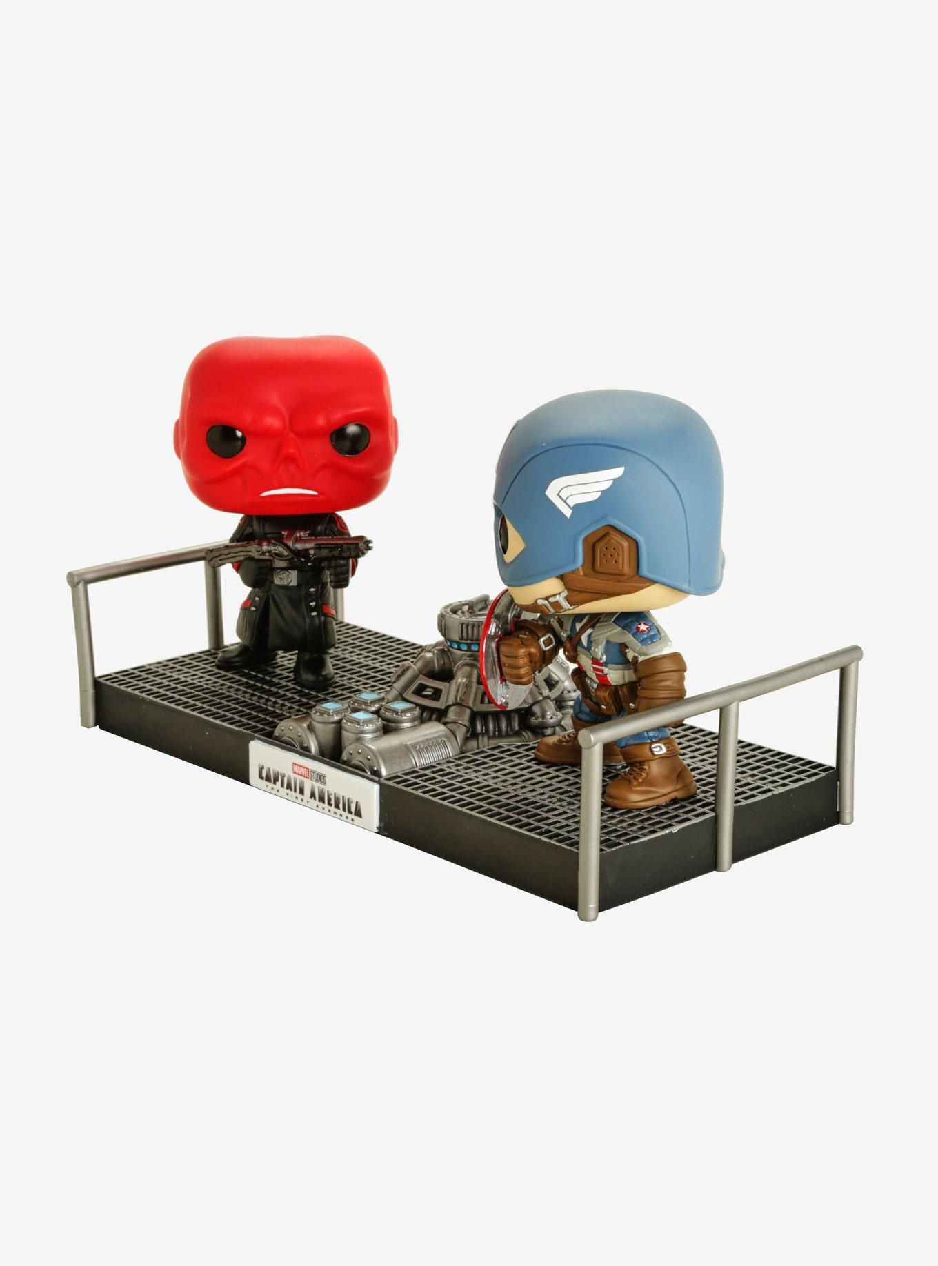 Funko Marvel Studios The First Ten Years Pop! Red Skull Vs. Captain America Movie Moments Vinyl Collectibles, , alternate