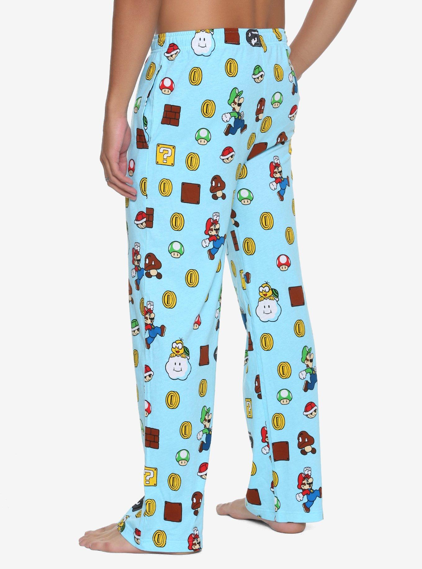 Nintendo Super Mario Bros. Allover Sleep Pants - BoxLunch Exclusive, , alternate