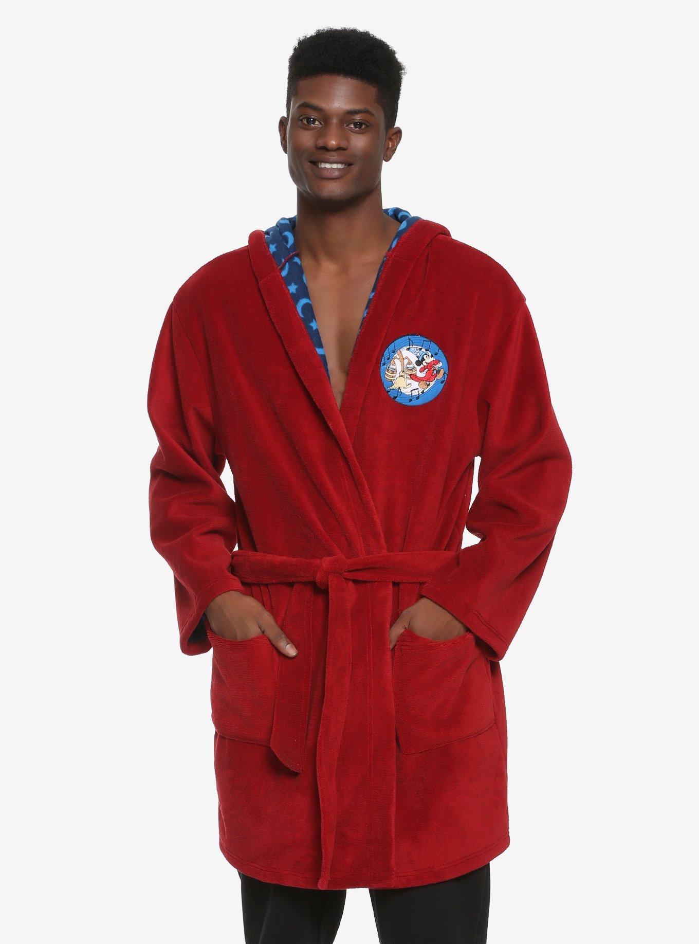 Disney Fantasia Sorcerer Mickey Bath Robe - BoxLunch Exclusive, , alternate