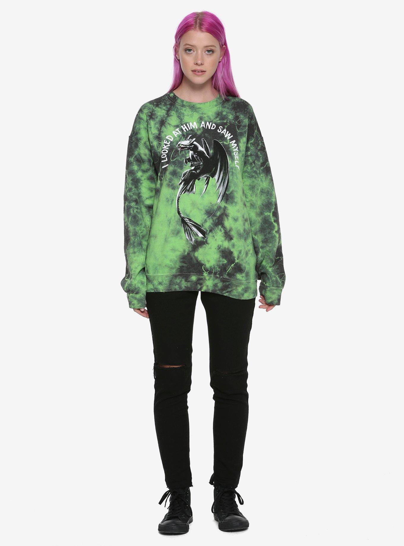 How To Train Your Dragon Tie Dye Girls Sweatshirt, , alternate