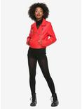 Plus Size Riverdale Cheryl Southside Serpents Faux Leather Red Girls Jacket Hot Topic Exclusive, RED, alternate