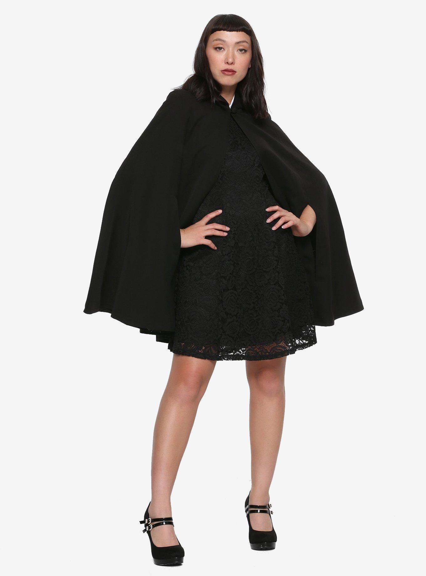 Riverdale Veronica Lodge Black Hooded Cape Hot Topic Exclusive, , alternate