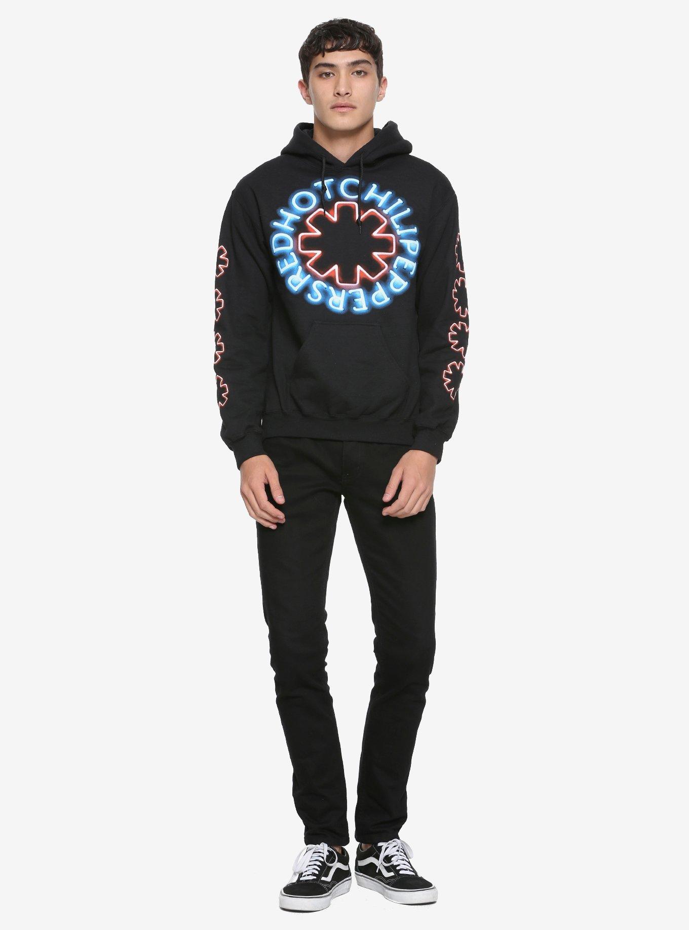 Red Hot Chili Peppers Neon Logo Hoodie, , alternate