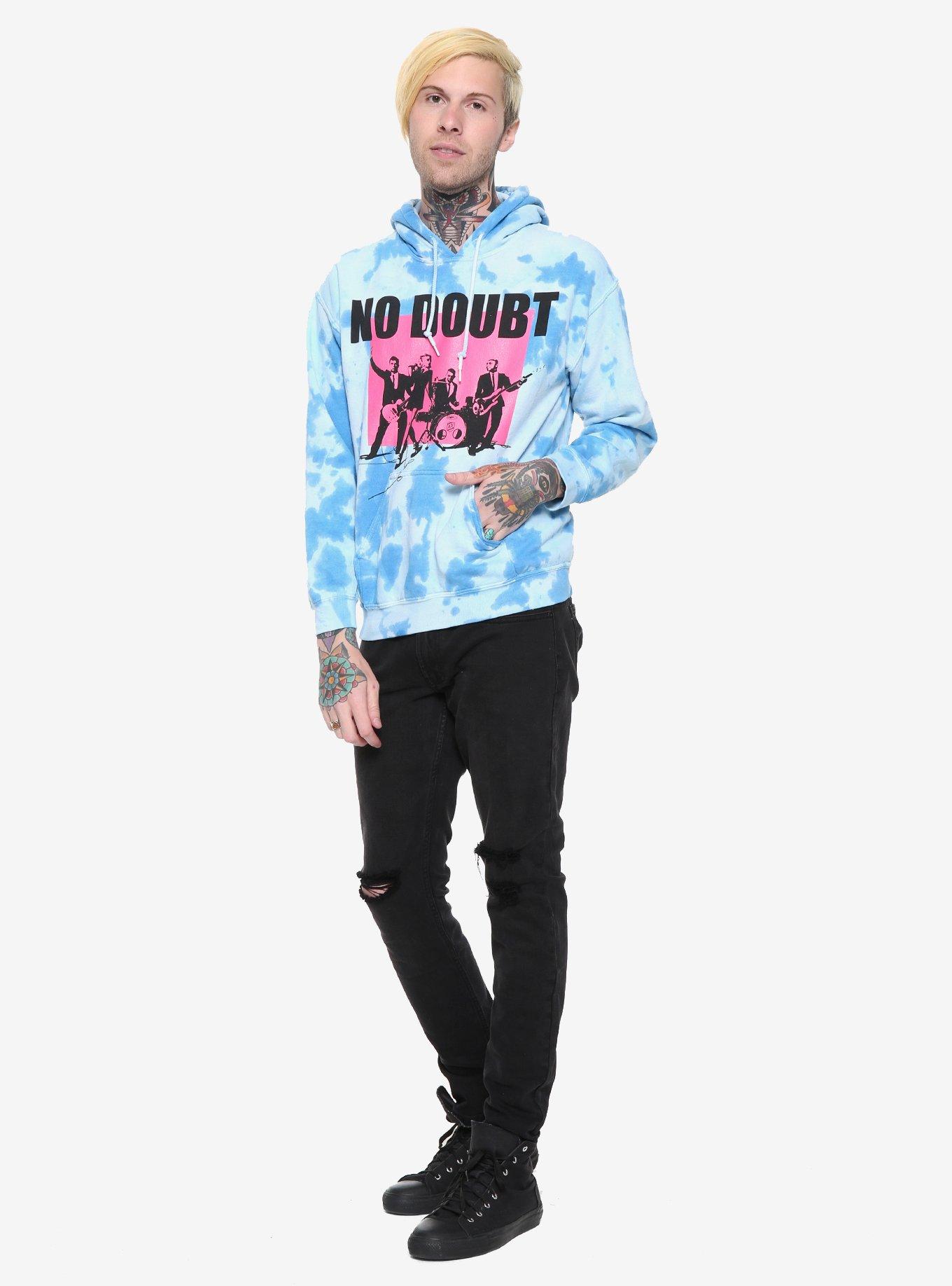 No Doubt Pink & Blue Tie-Dye Hoodie, , alternate