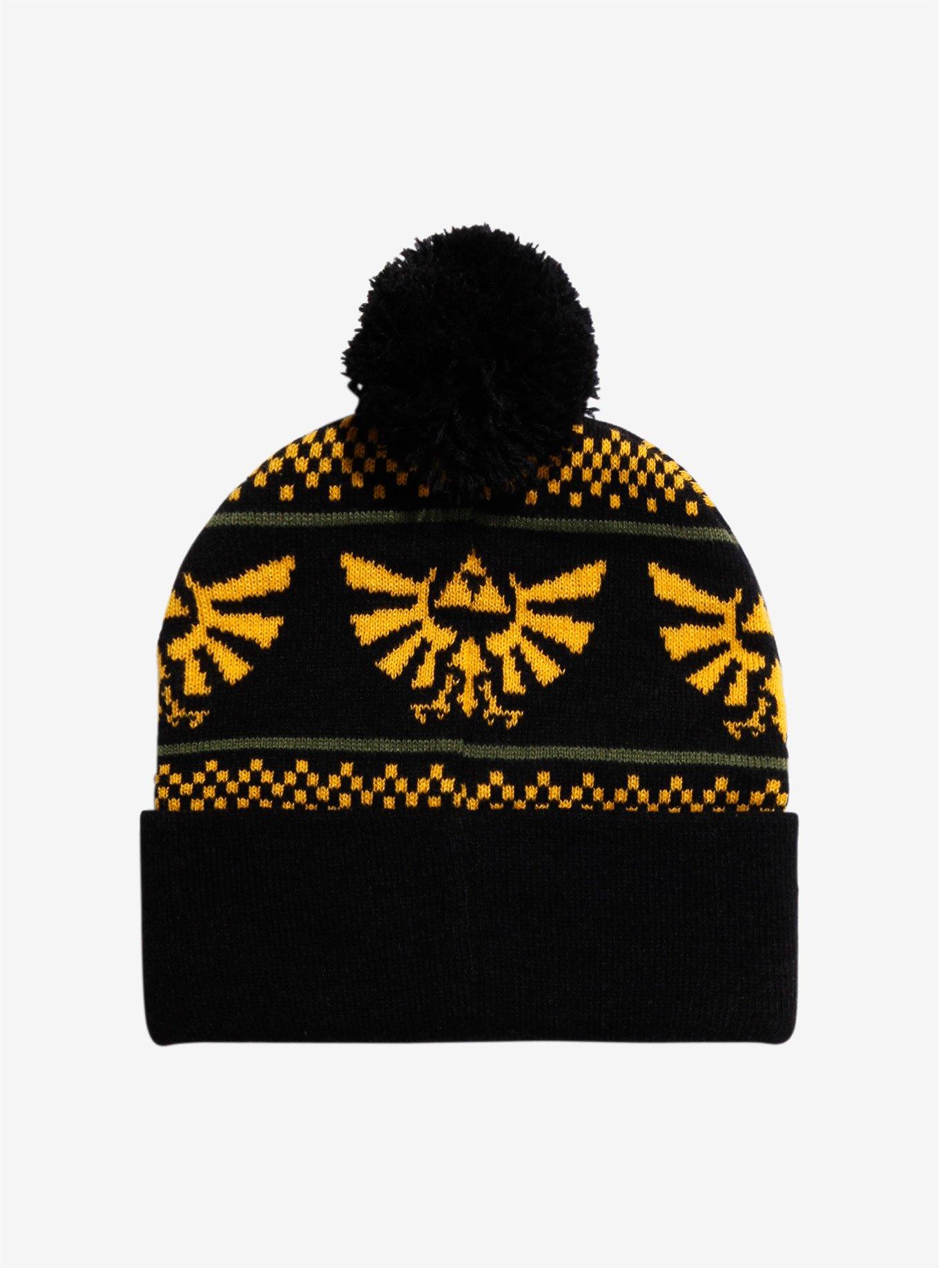 Nintendo The Legend Of Zelda Triforce Pom Beanie, , alternate