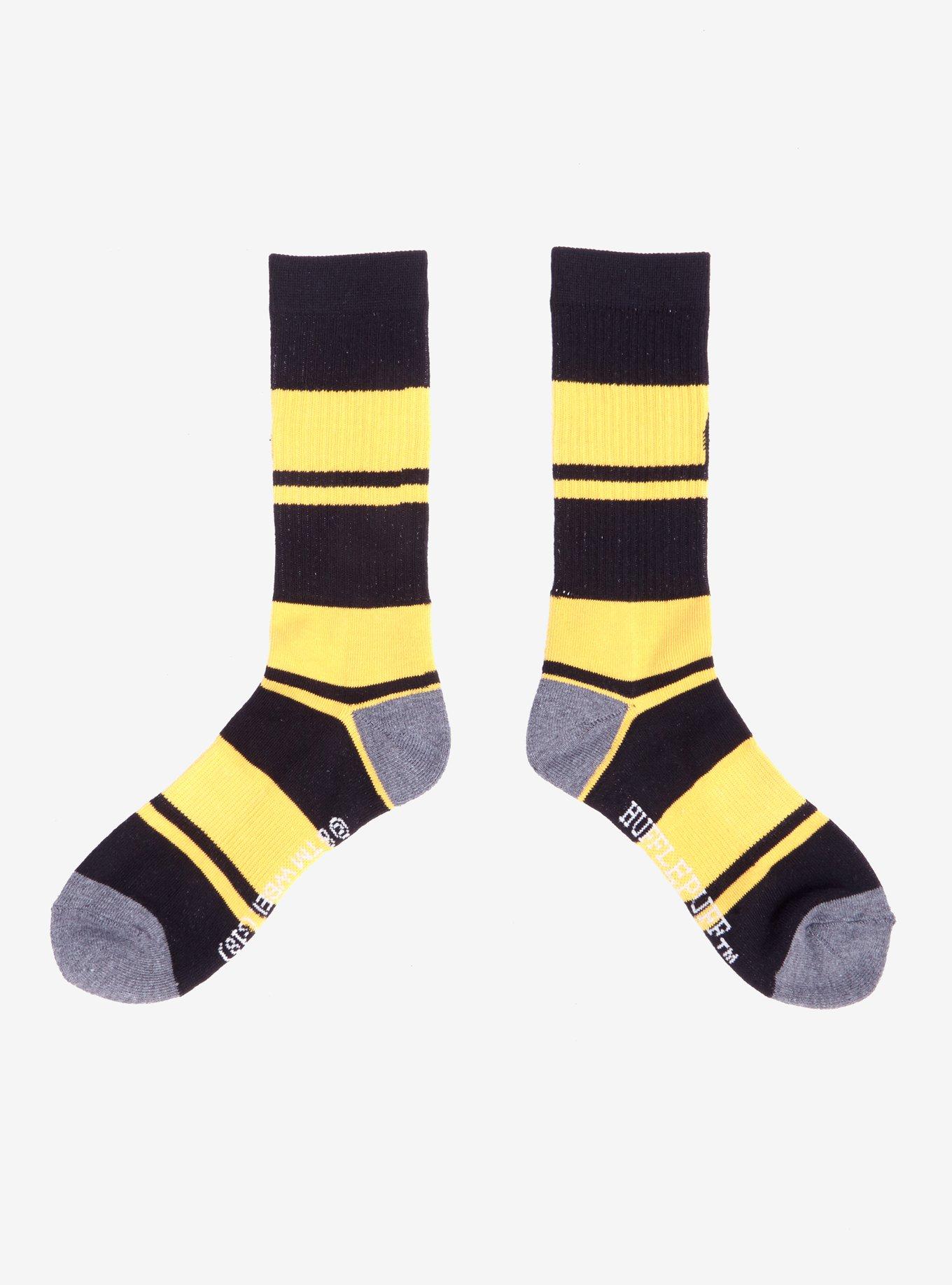 Harry Potter Hufflepuff Quidditch Crew Socks, , alternate