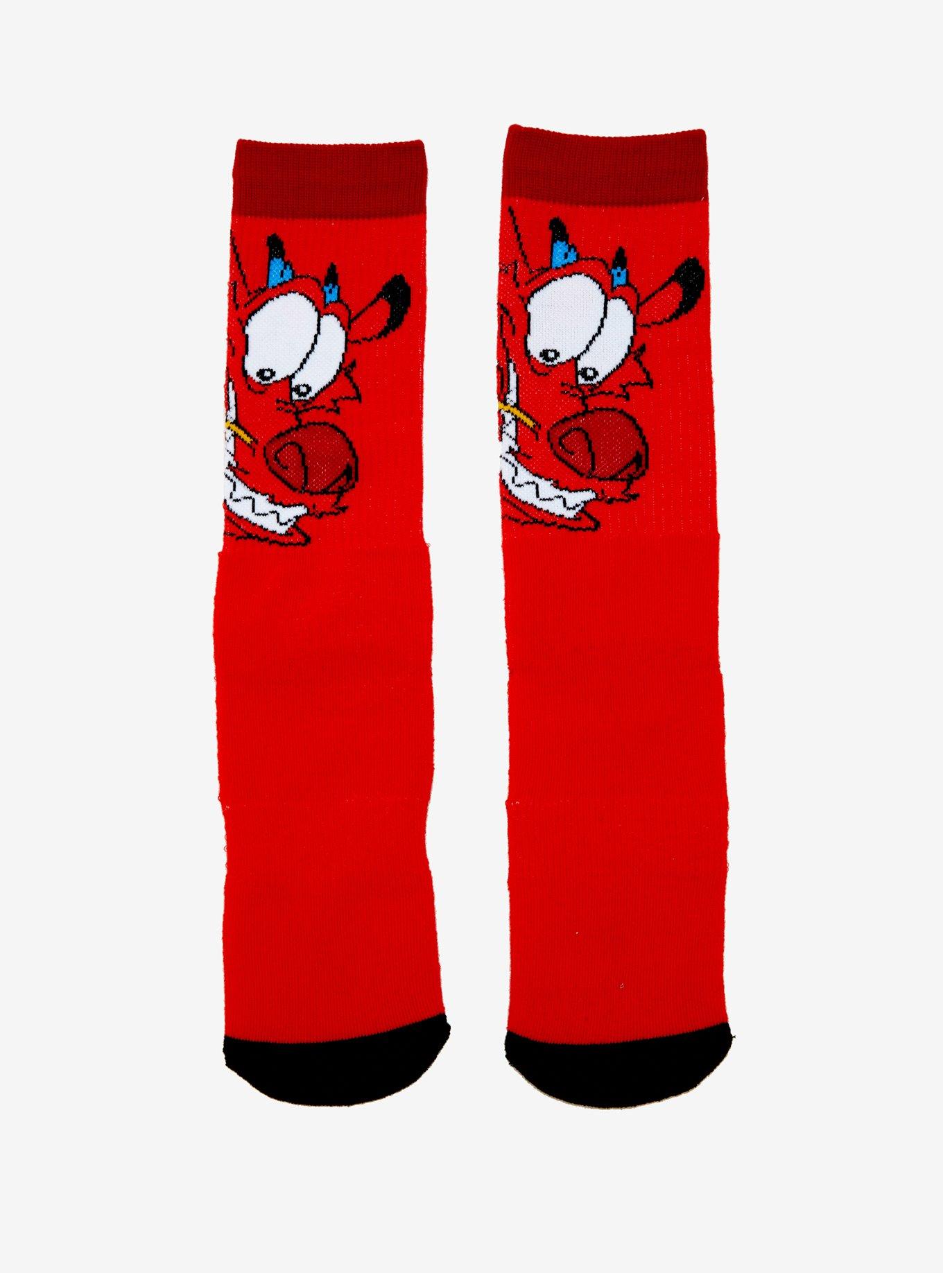 Disney Mulan Mushu Crew Socks, , alternate
