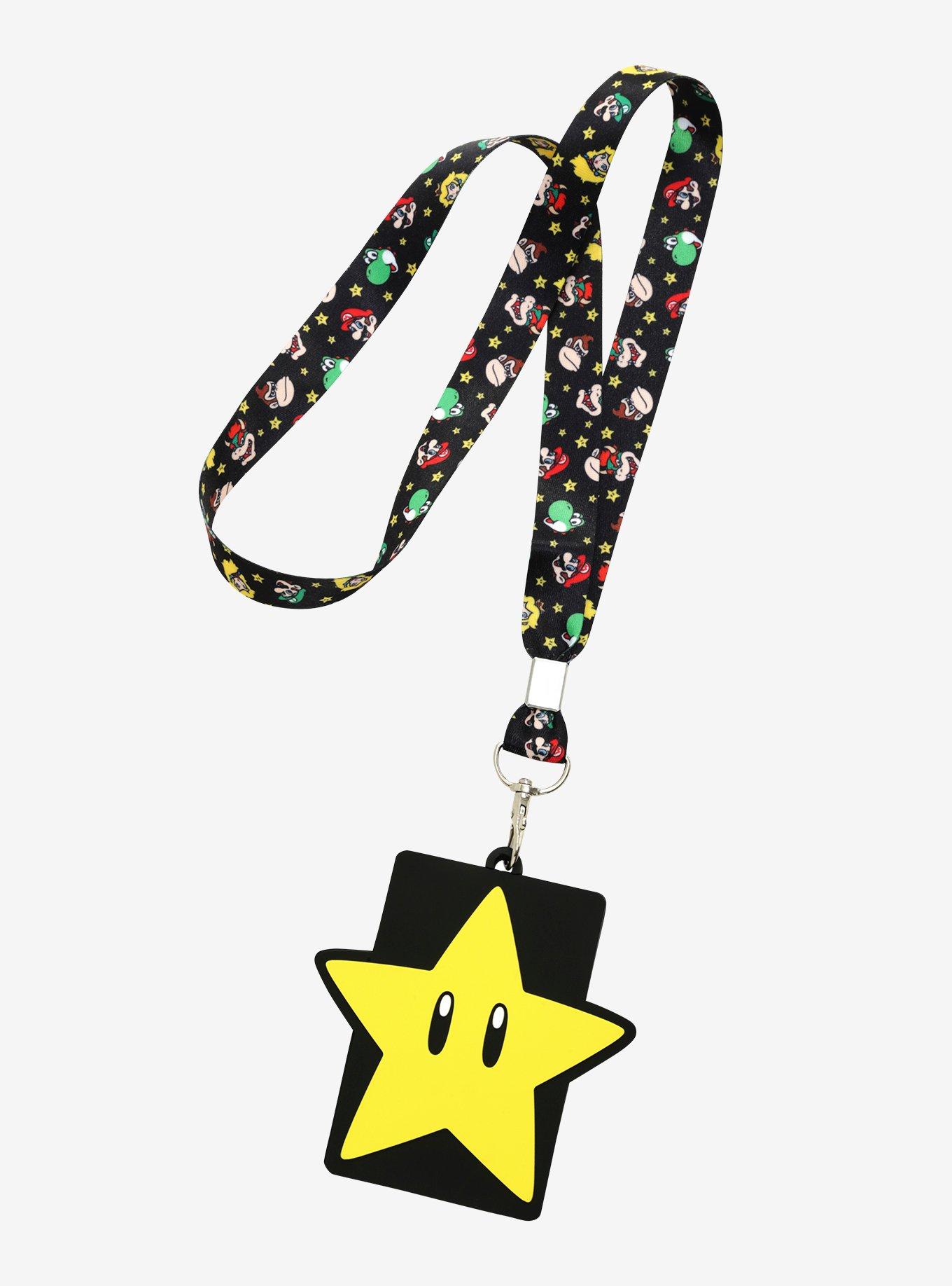 Nintendo Super Mario Bros. Star Power Lanyard - BoxLunch Exclusive, , alternate