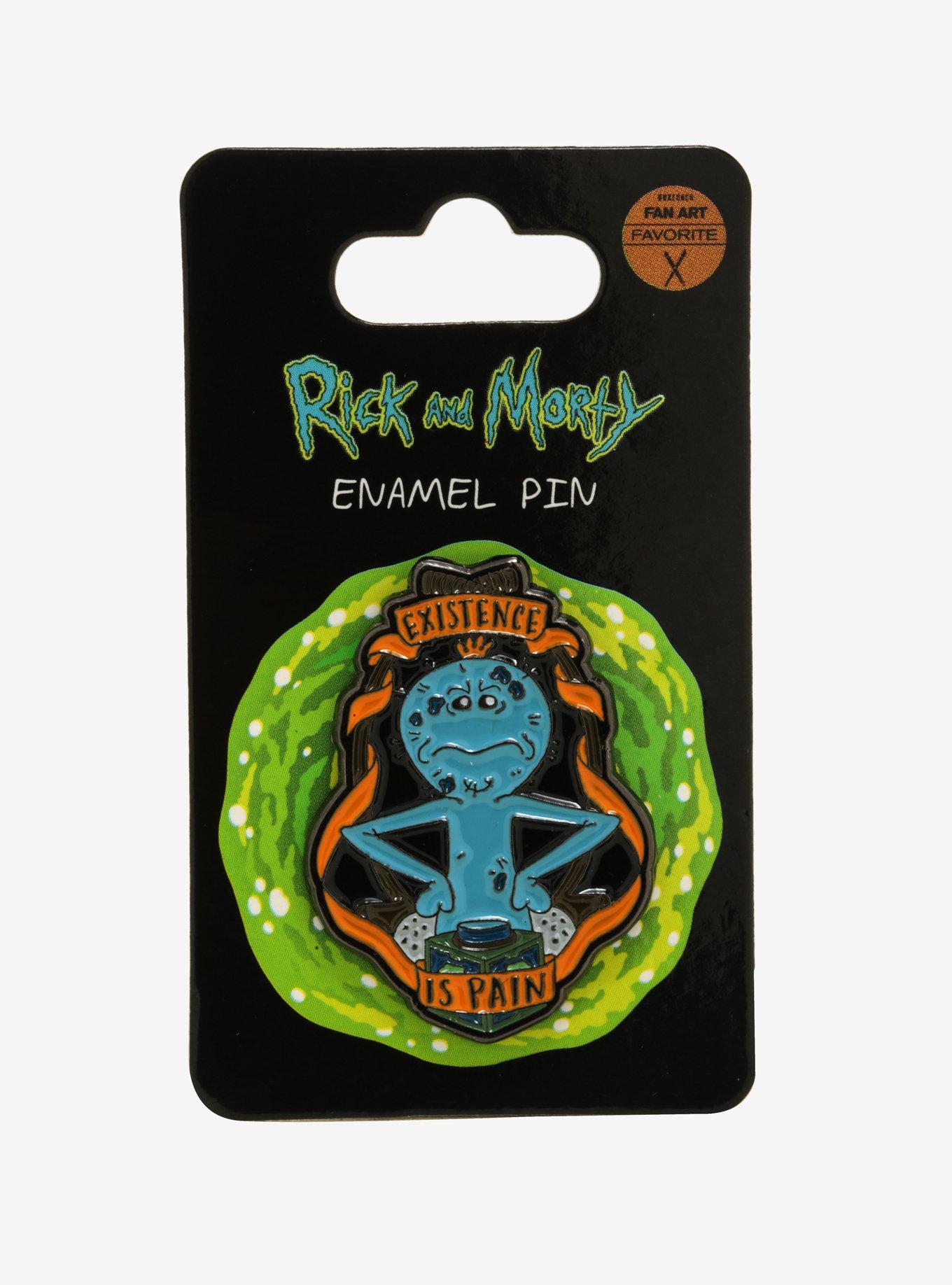 Rick And Morty Mr. Meeseeks Enamel Pin - BoxLunch Exclusive, , alternate