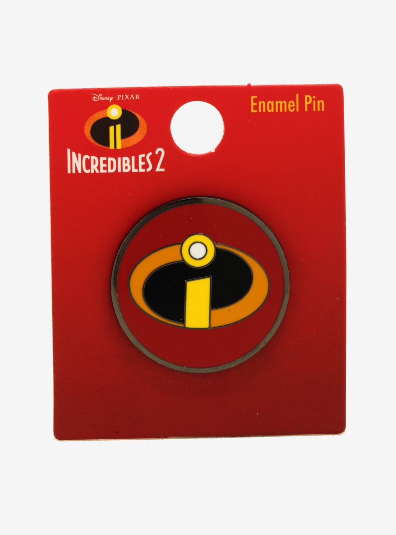 Disney Pixar The Incredibles Logo Enamel Pin - BoxLunch Exclusive, , alternate